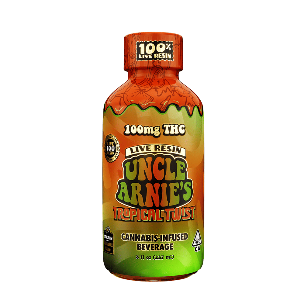 Tropical Twist Live Resin (100Mg) (8OZ) - Uncle Arnie's -  - $12 - Beverage