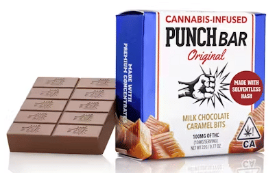 Milk Chocolate Caramel Bits Bar (100mg)