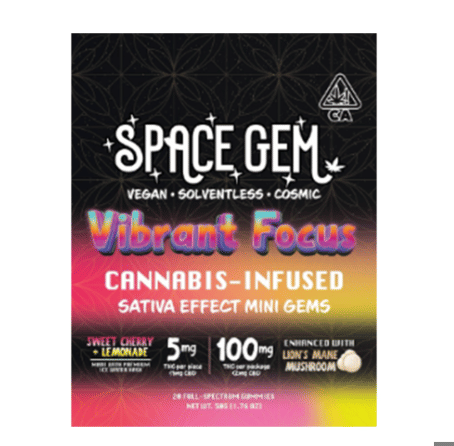 SPACE GEMS: Sweet Cherry + Lemonade Vibrant Focus W/lion S Mane
