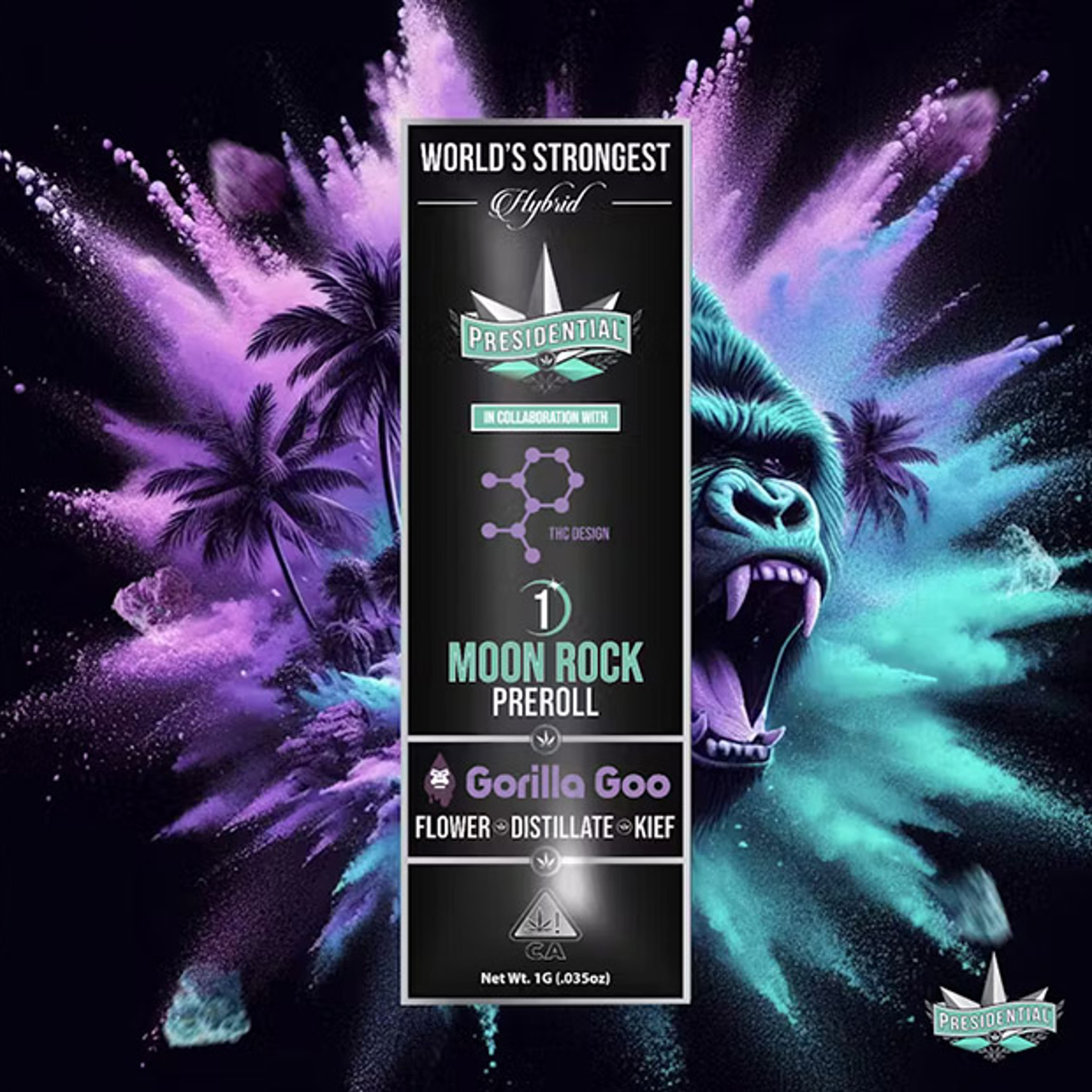 Presidential - Gorilla Goo - Moon Rock Pre-Roll - 1g - Presidential - Pre-Roll - $12.99 - Pre-Rolls
