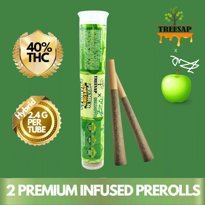 Treesap X Grasshopper - Infused Prerolls - Grasshopper Green Apple - Treesap -  - $14.75 - Pre-Rolls