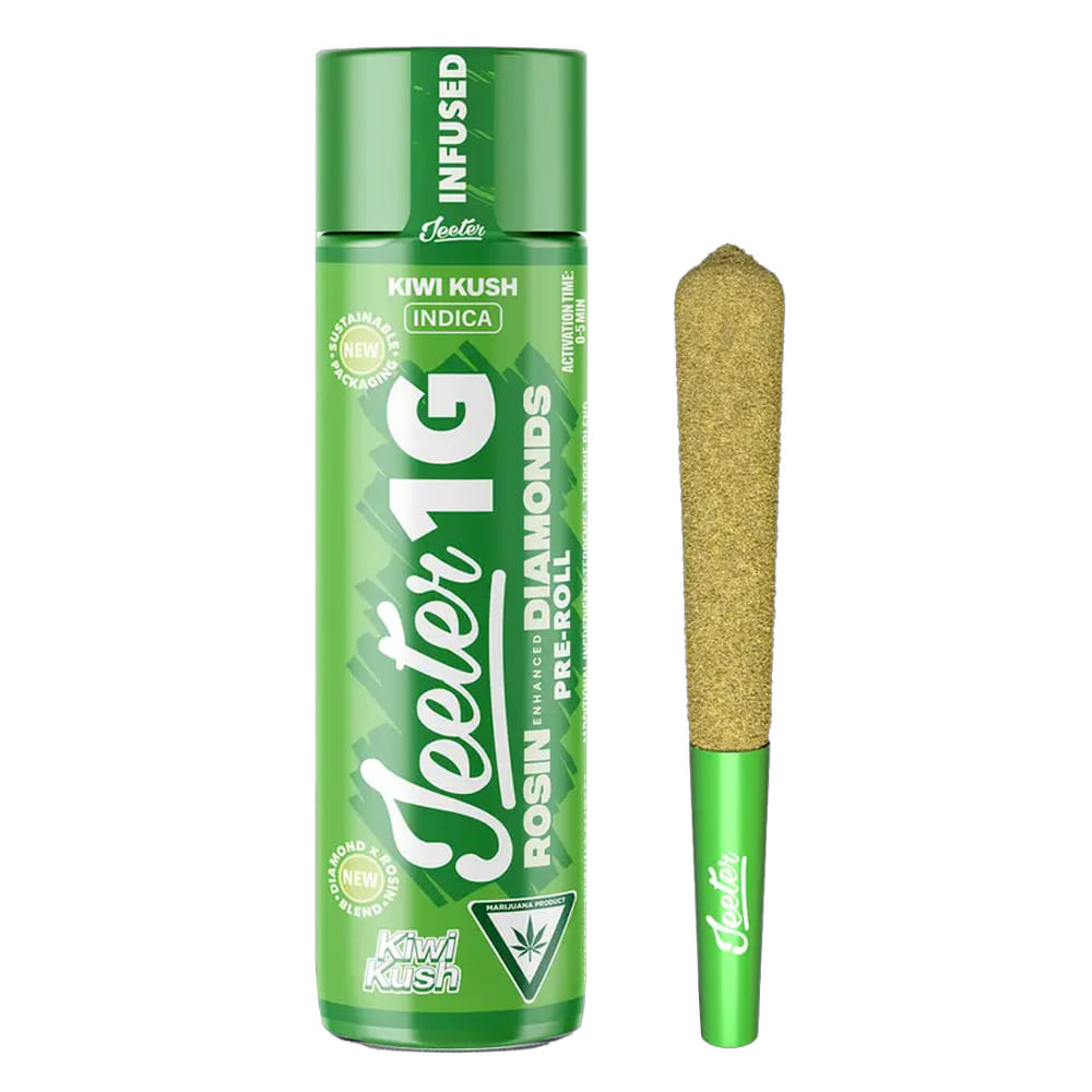Kiwi Kush (I) - 1g Infused Preroll *B2G1 EVERYDAY* - Jeeter - Kiwi Kush (I) - $14.99 - Pre-Rolls