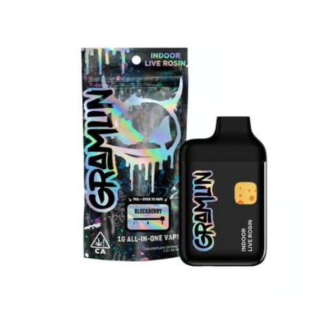 Blockberry Indoor Live Rosin AIO 1g Vape - GRAMLIN -  - $38.75 - Vape