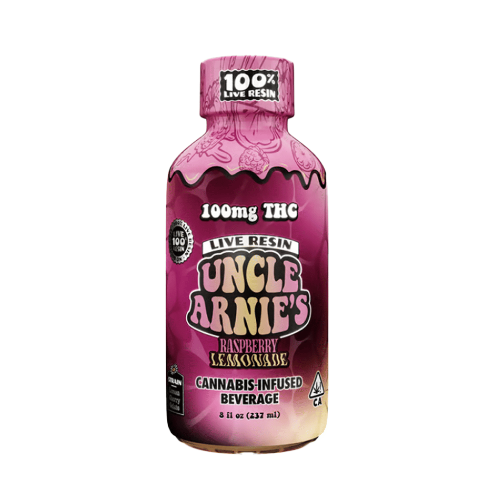 Raspberry Lemonade Live Resin (100Mg) (8OZ) - Uncle Arnie's -  - $12 - Beverage