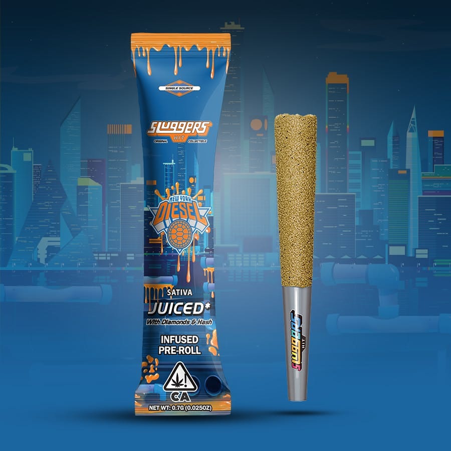 Sluggers: NYC Diesel (S) Infused Pre Roll - .7g - Sluggers Hit -  - $12 - Infused Pre-Rolls