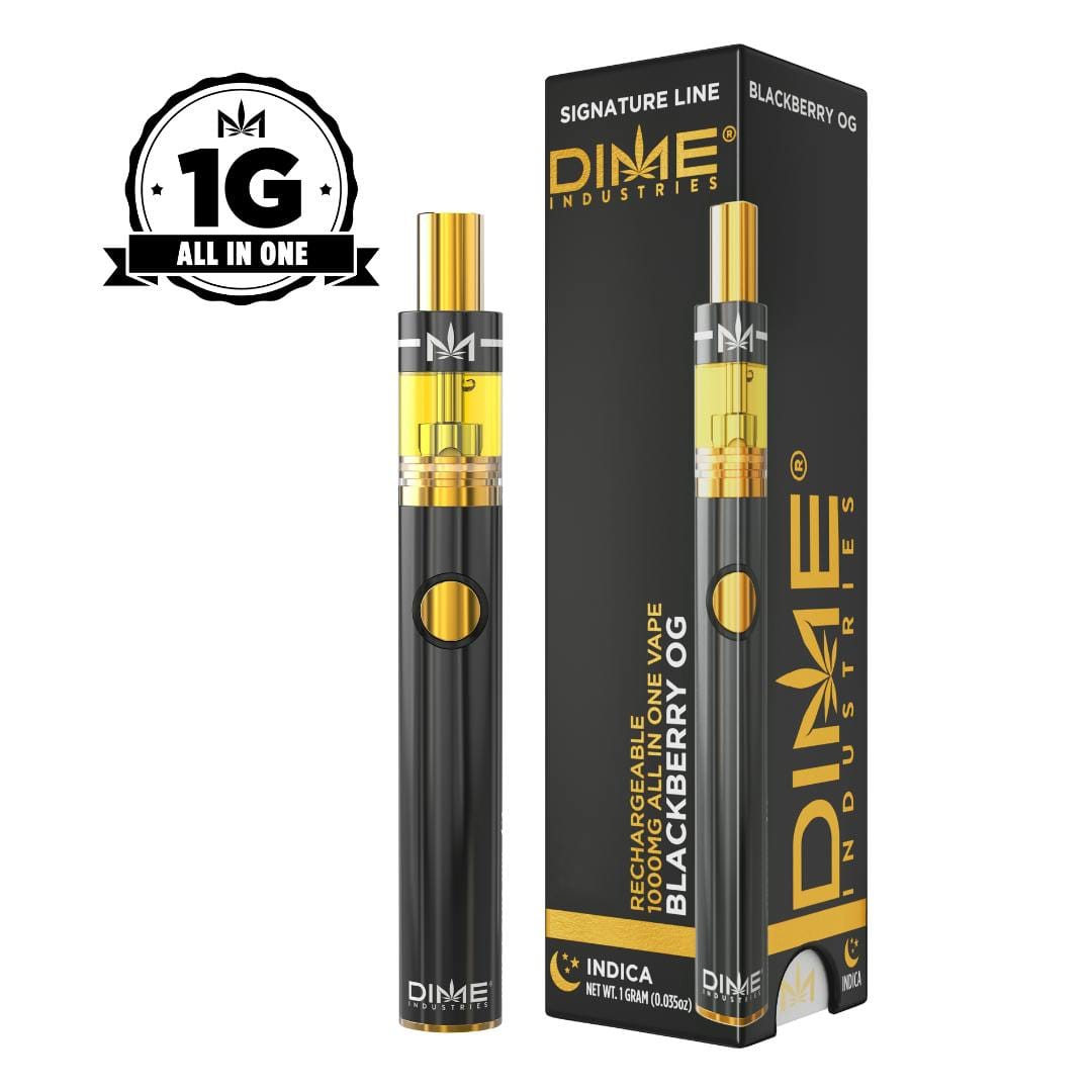 Dime Industries | 1000mg - Blackberry OG - AIO - Indica - Dime Industries -  - $26 - All-In-Ones