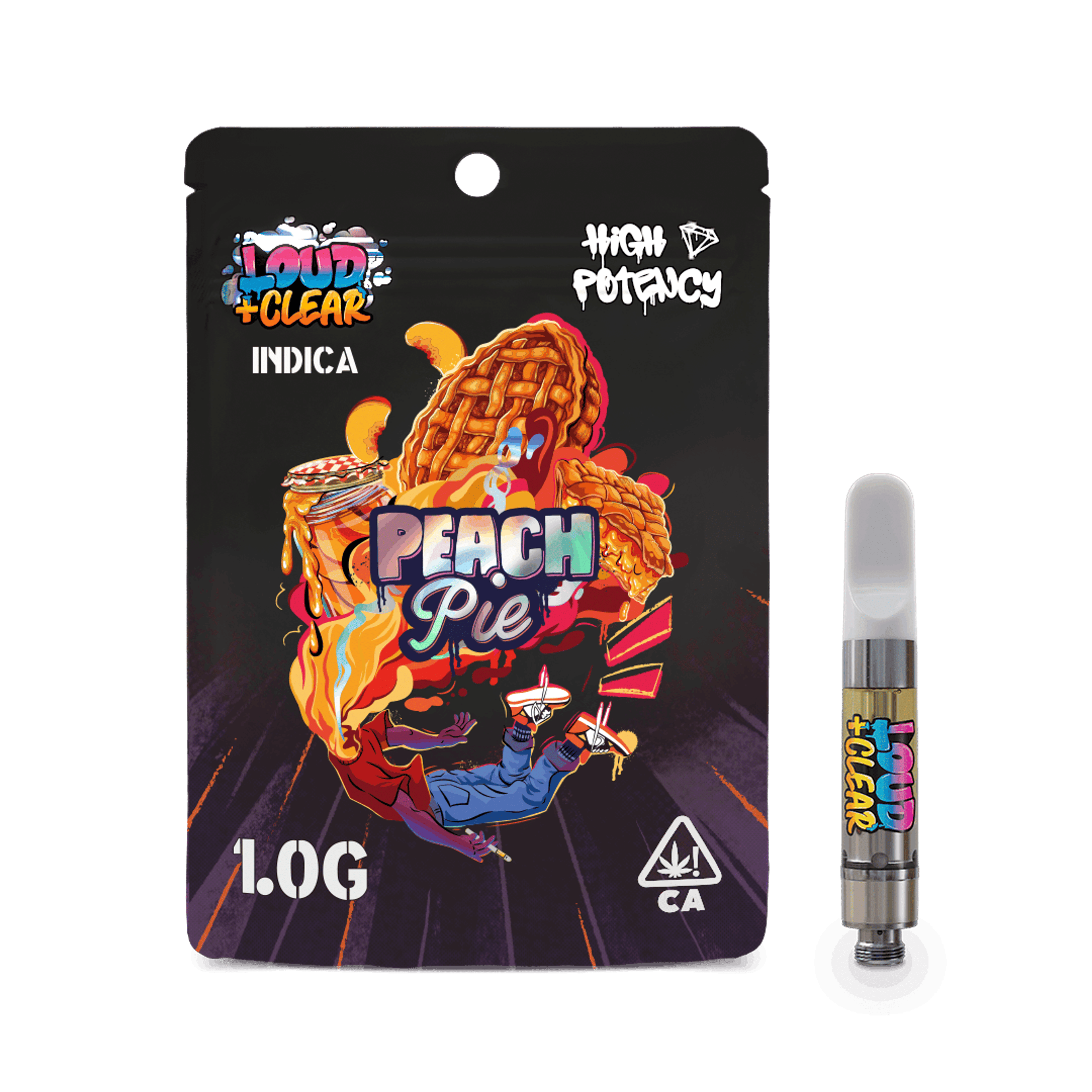 Peach Pie Cartridge - 1g - LOUD+CLEAR - - $21.75 - Vape
