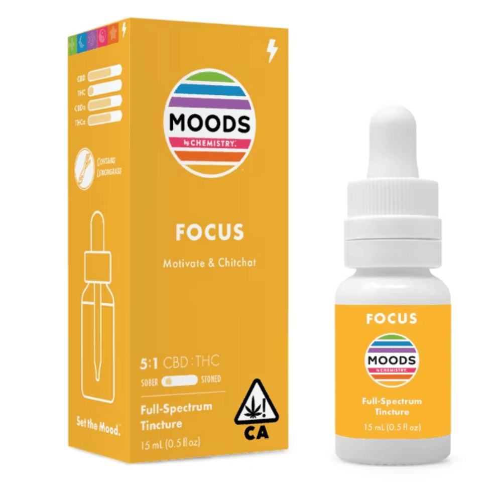 Focus 💛Yellow Moods💛 5:1 CBD Tincture - Chemistry -  - $29.27 - Edibles