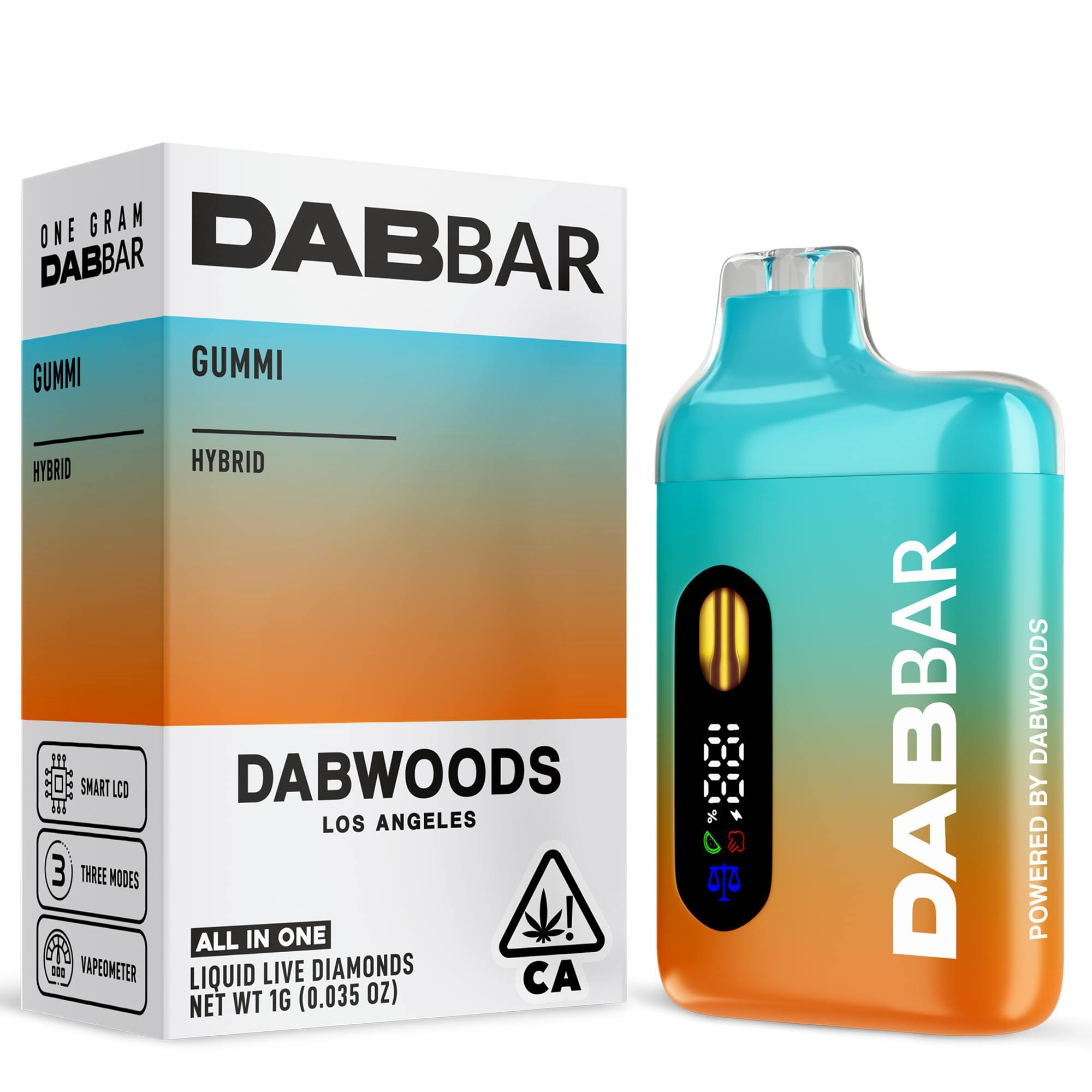 VAPE - DABBAR 2.0 LIQUID DIAMONDS GUMMI 1G - Dabwoods -  - $45 - Vape Pens