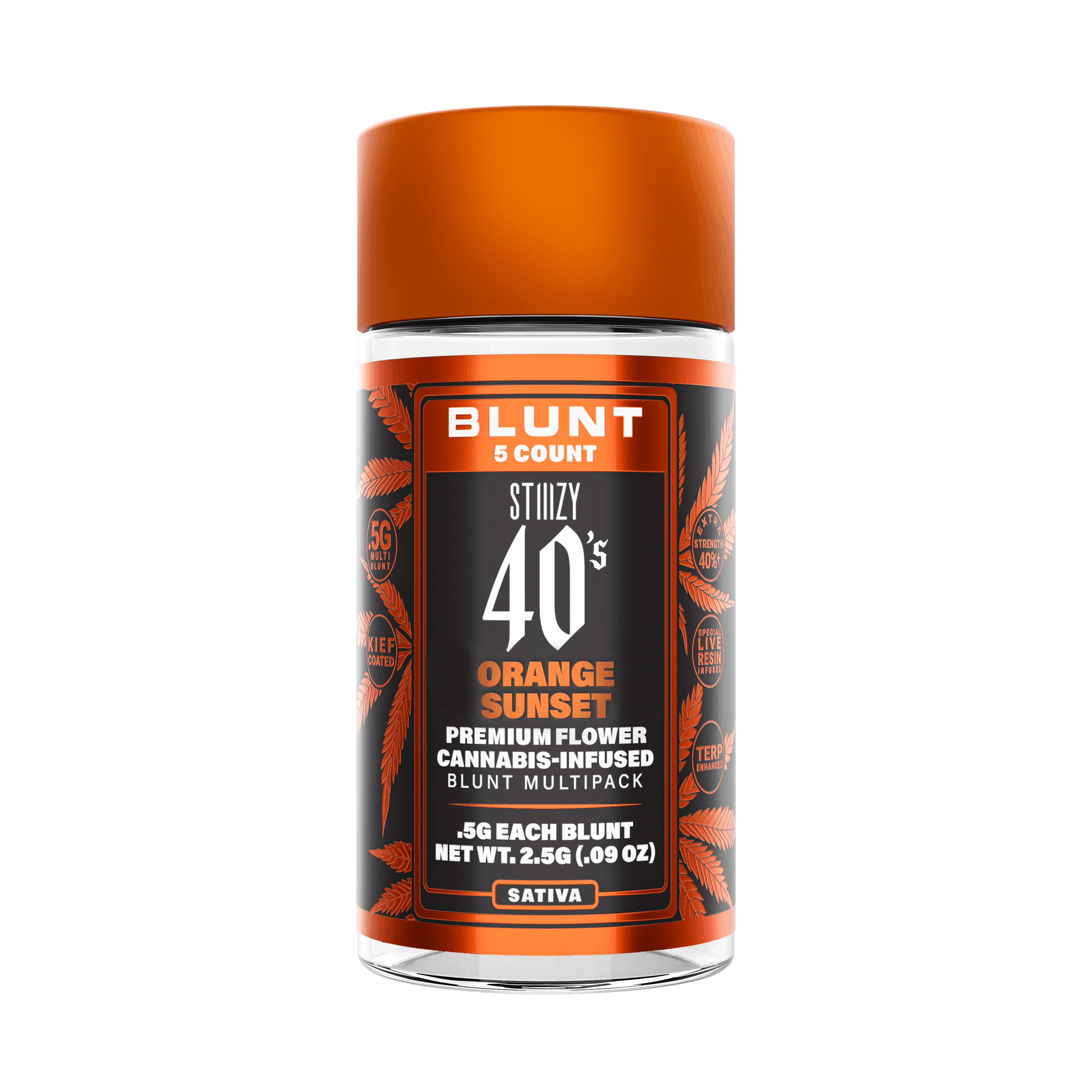 Orange Sunset - 40's Mini Blunts - STIIIZY - 2.5g (5-Pack) - $35.99 - Infused Pre-Rolls