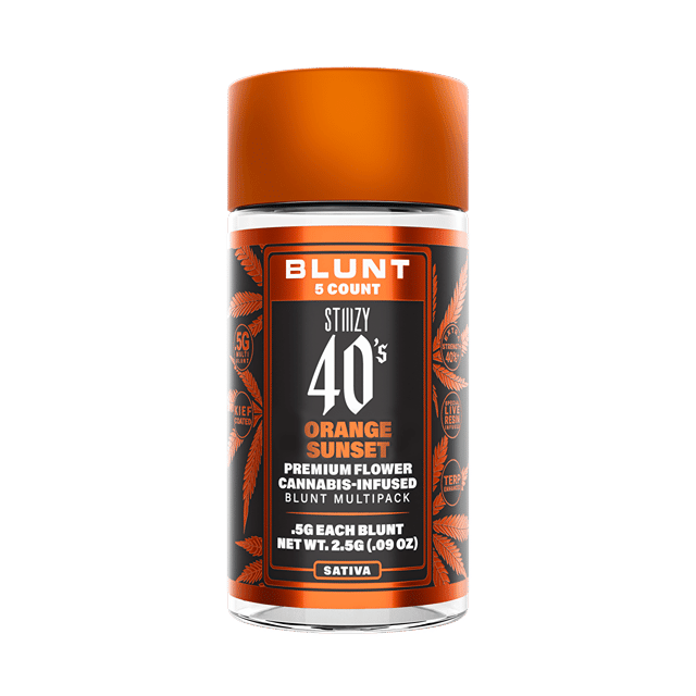 - ORANGE SUNSET - .5G 40's Infused Mini Blunt 5 Pack