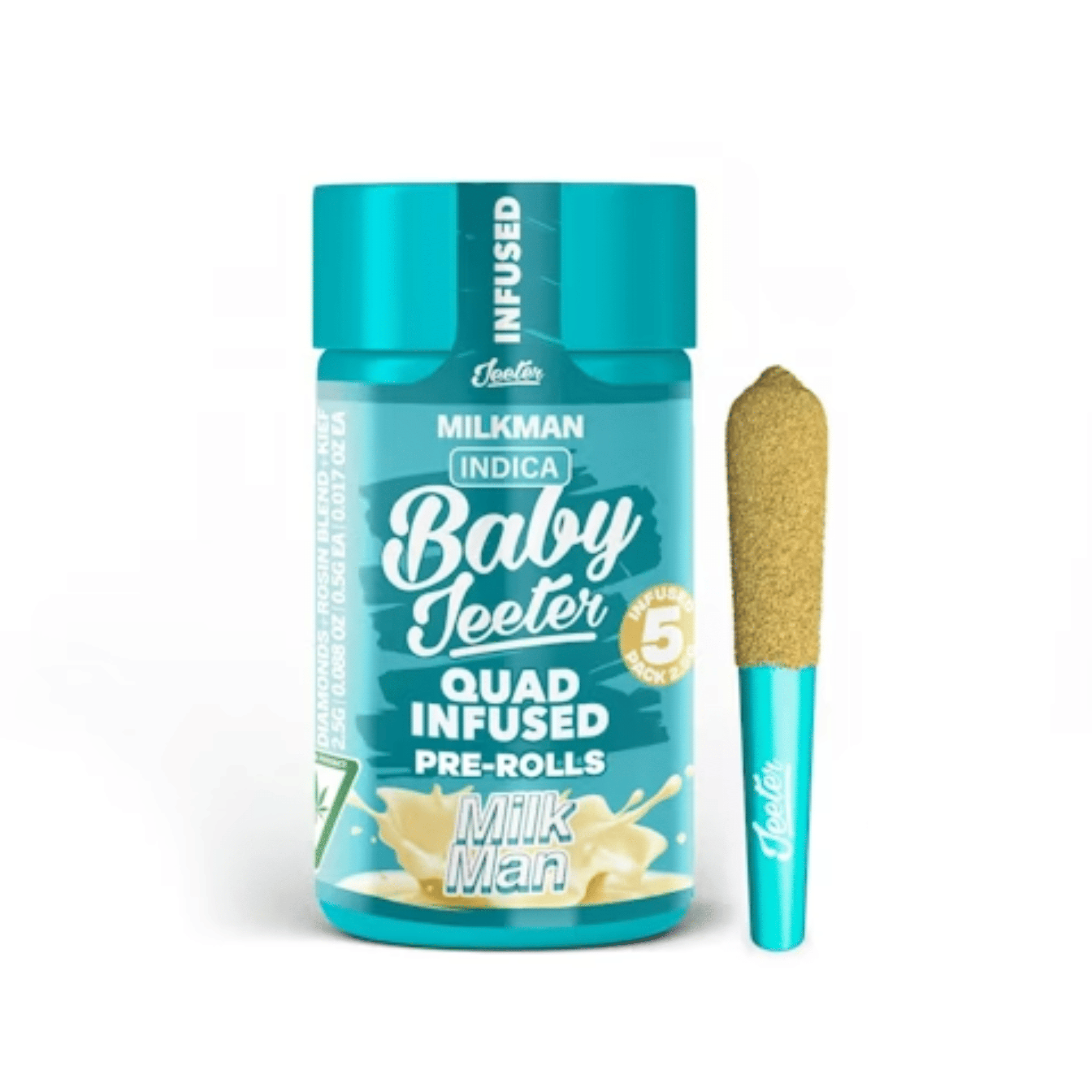 Milkman (I) Quad-Infused Baby Jeeters - 2.5g - Jeeter -  - $38 - Infused Pre-Rolls
