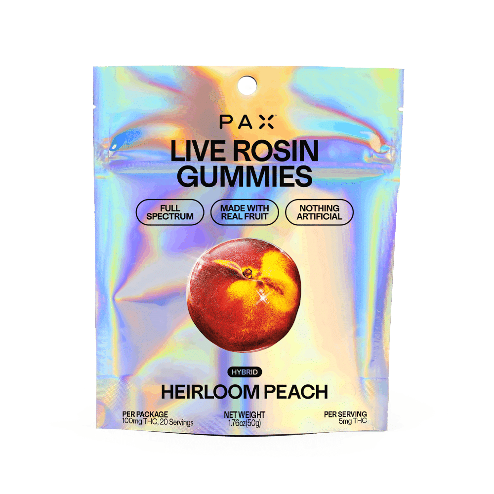 Heirloom Peach Live Rosin Gummies (100Mg) - Pax Era - null - $20 - Edible