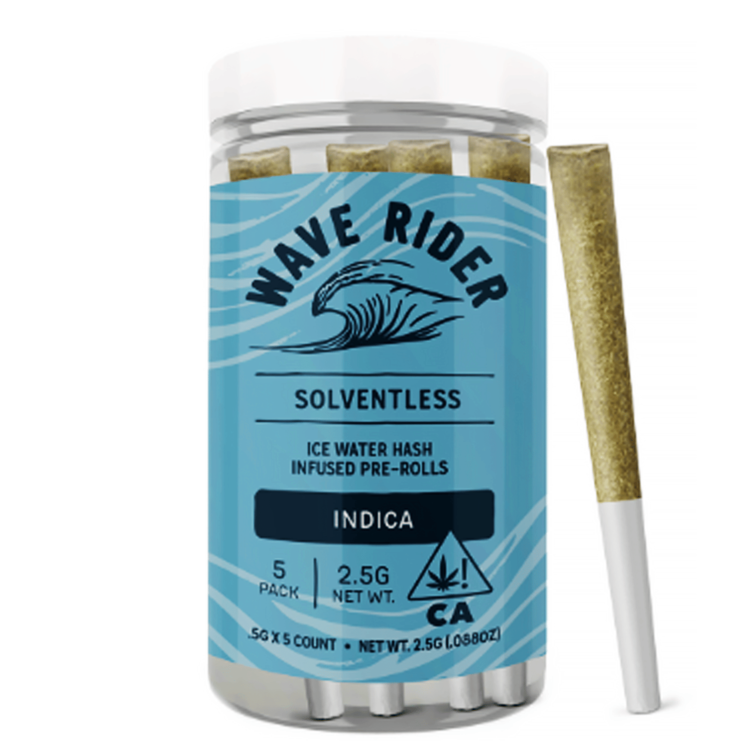 Lemon Zest 5pk Hash Infused Pre-Rolls - Wave Rider -  - $23 - Pre-Rolls