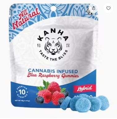 $20.12 Blue Raspberry Hybrid Gummies - Kanha -  - $14.49 - Edibles