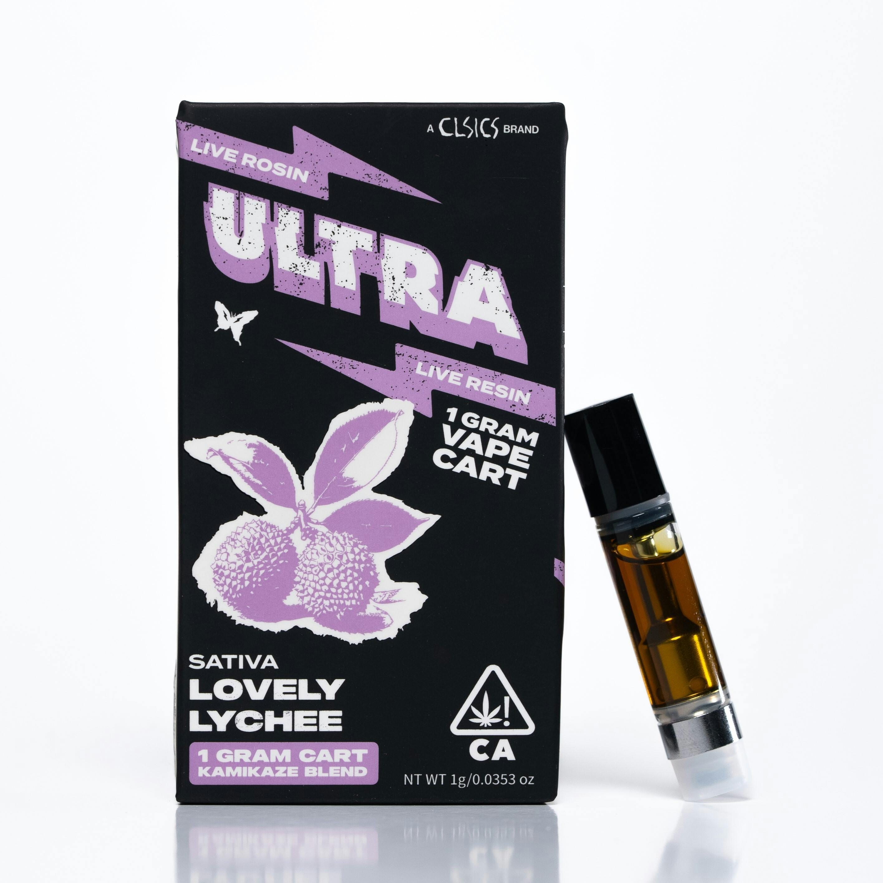 Ultra Lovely Lychee - Live Rosin/Live Resin Vape Cartridge 1g - Ultra -  - $30 - Cartridges / Pods