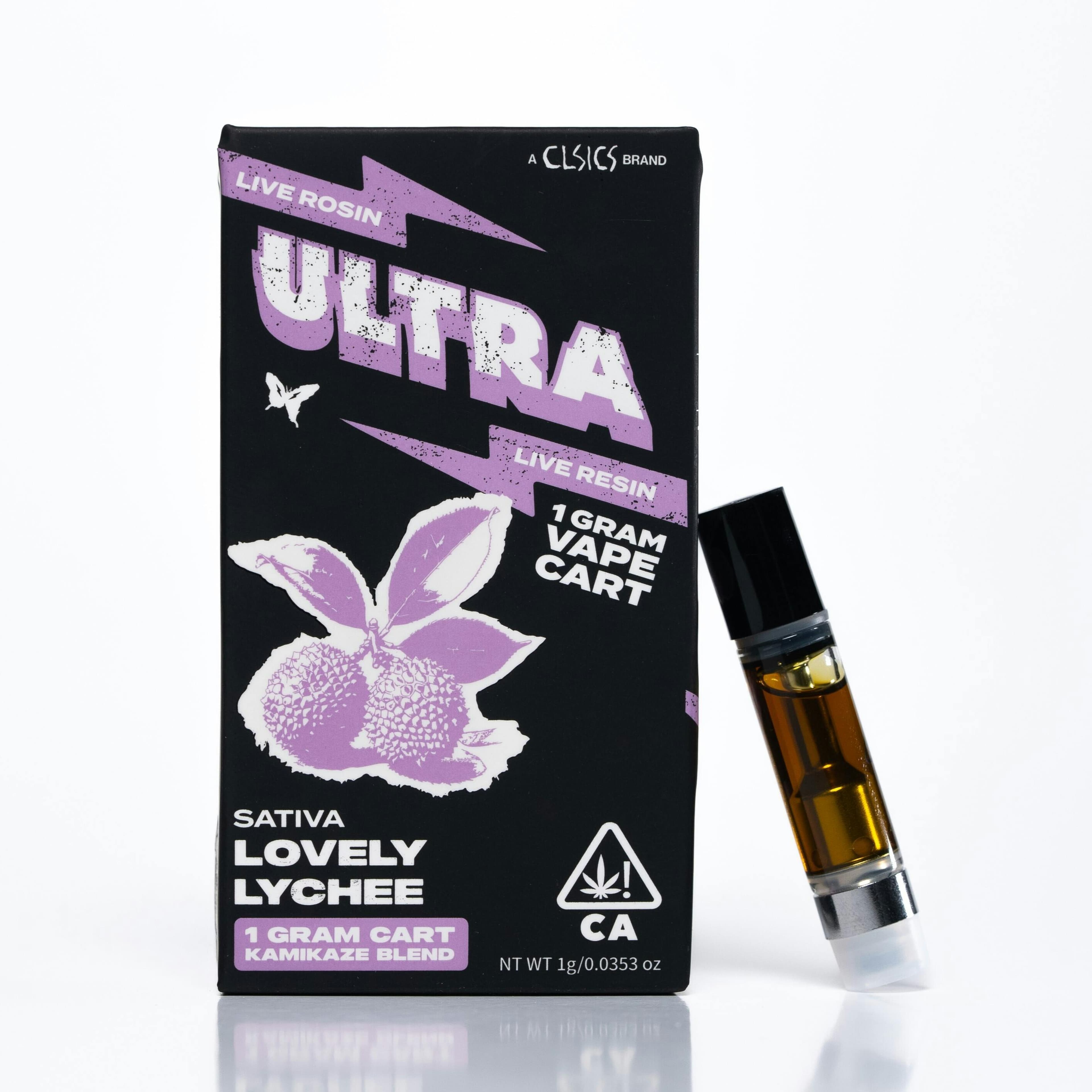 Ultra Lovely Lychee - Live Rosin/Live Resin Vape Cartridge 1g - Ultra - - $30 - Cartridges / Pods