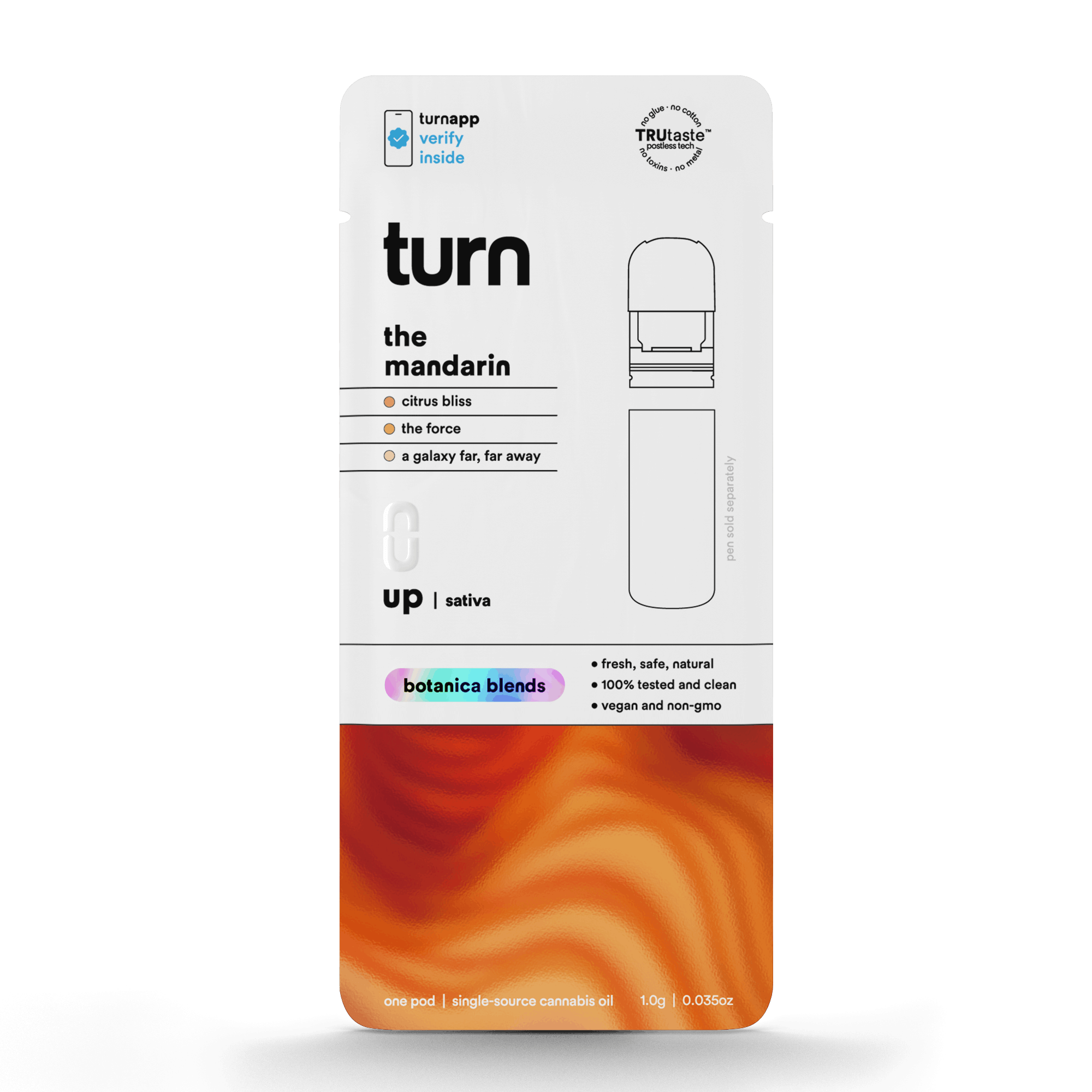1.0g POD | the mandarin | botanica blends | up | - Turn -  - $35 - Vape Pens