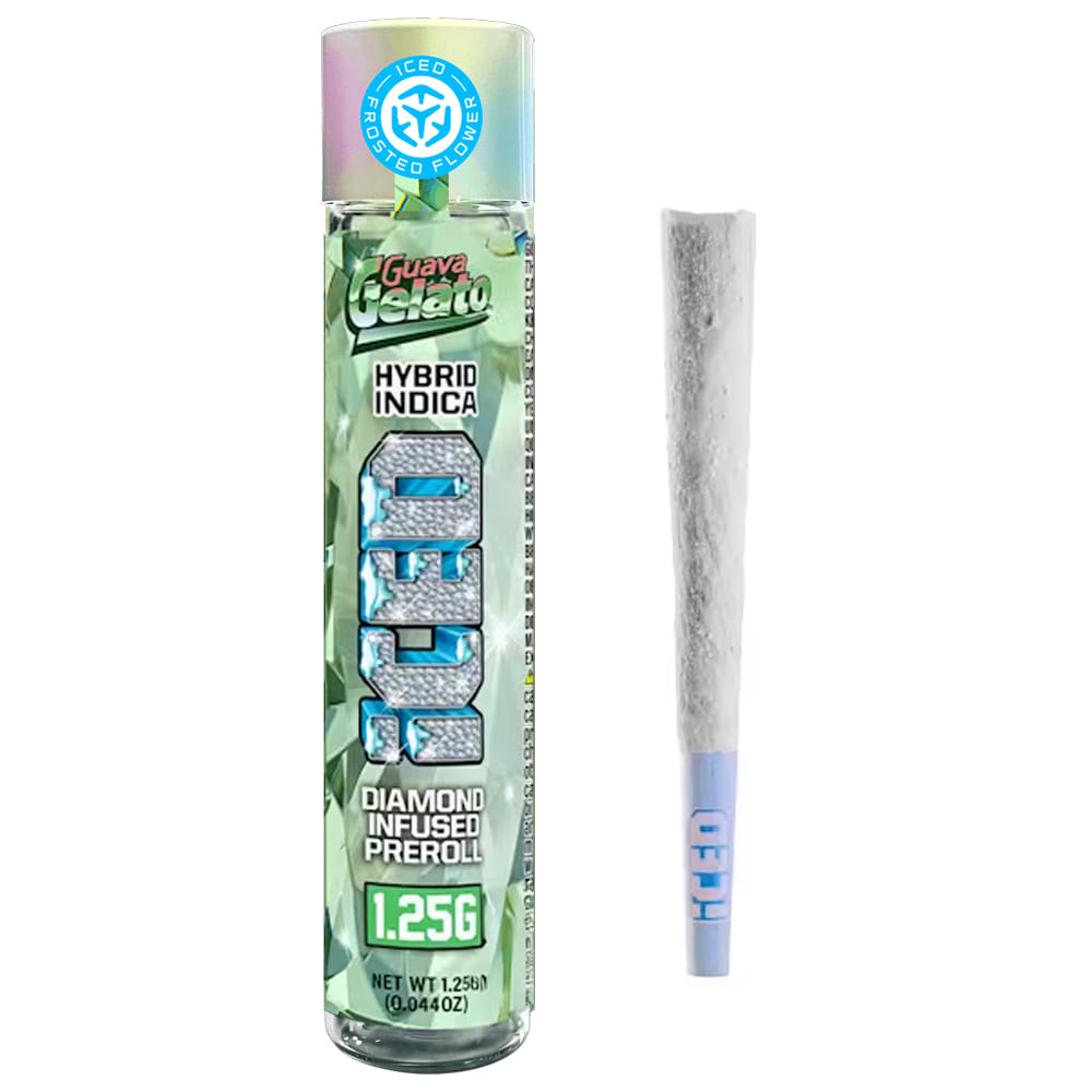 Guava Gelato (I) Infused Preroll - 1.25g - Iced - Gelato (H) - $12.28 - Pre-Rolls