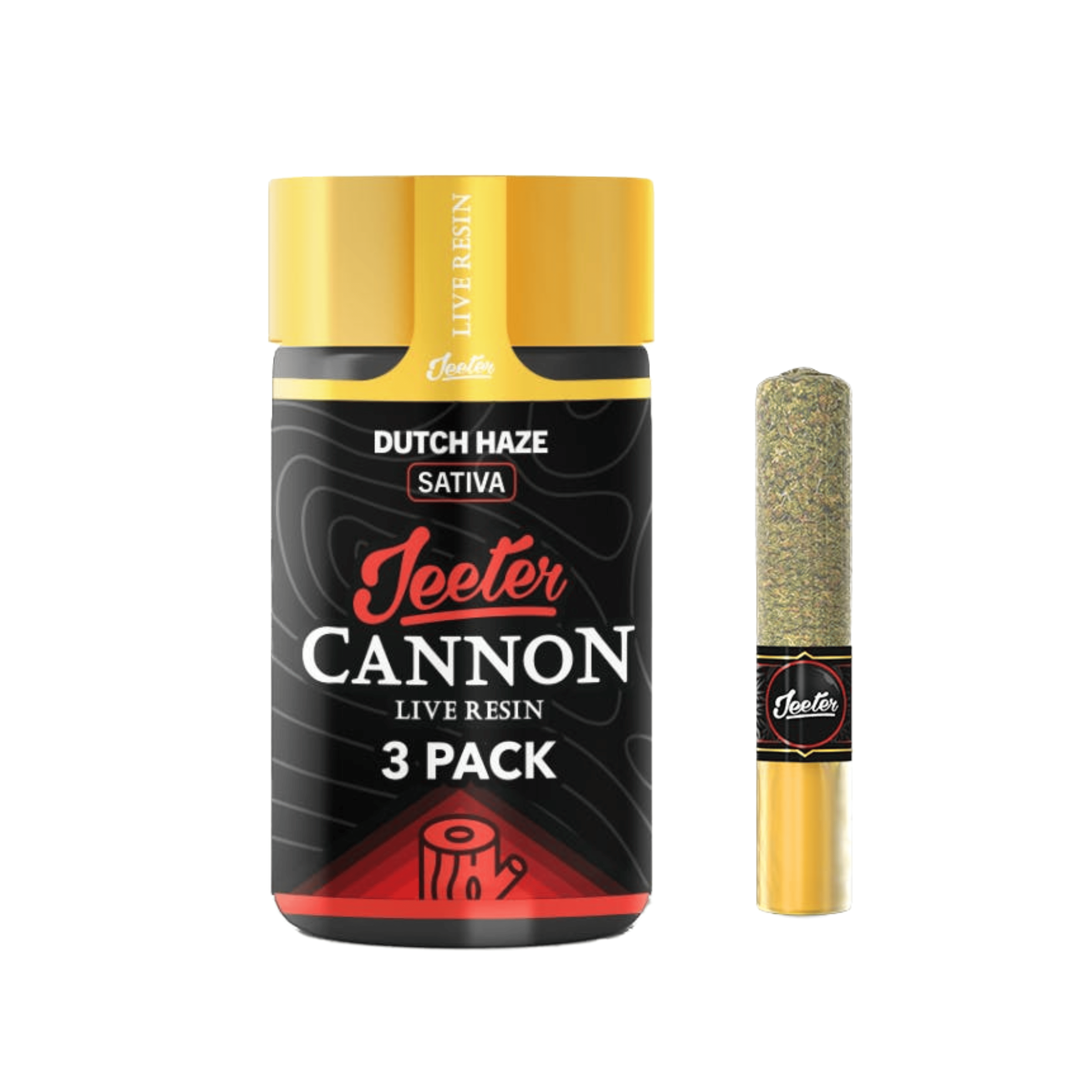 Dutch Haze (S) | Live Resin Infused Baby Cannons - 1.5g - Jeeter - - $35 - Infused Pre-Rolls