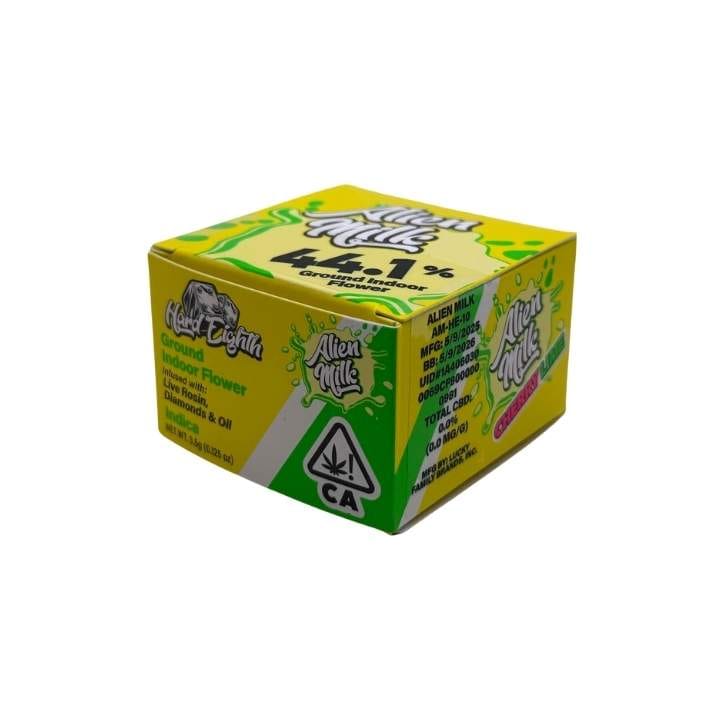 Alien Milk - 3.5g Infused Pre Ground Flower - Hard Eighths - 3.5g - Indica - $24 - Flower/Infused Flower (3.5 Grams)