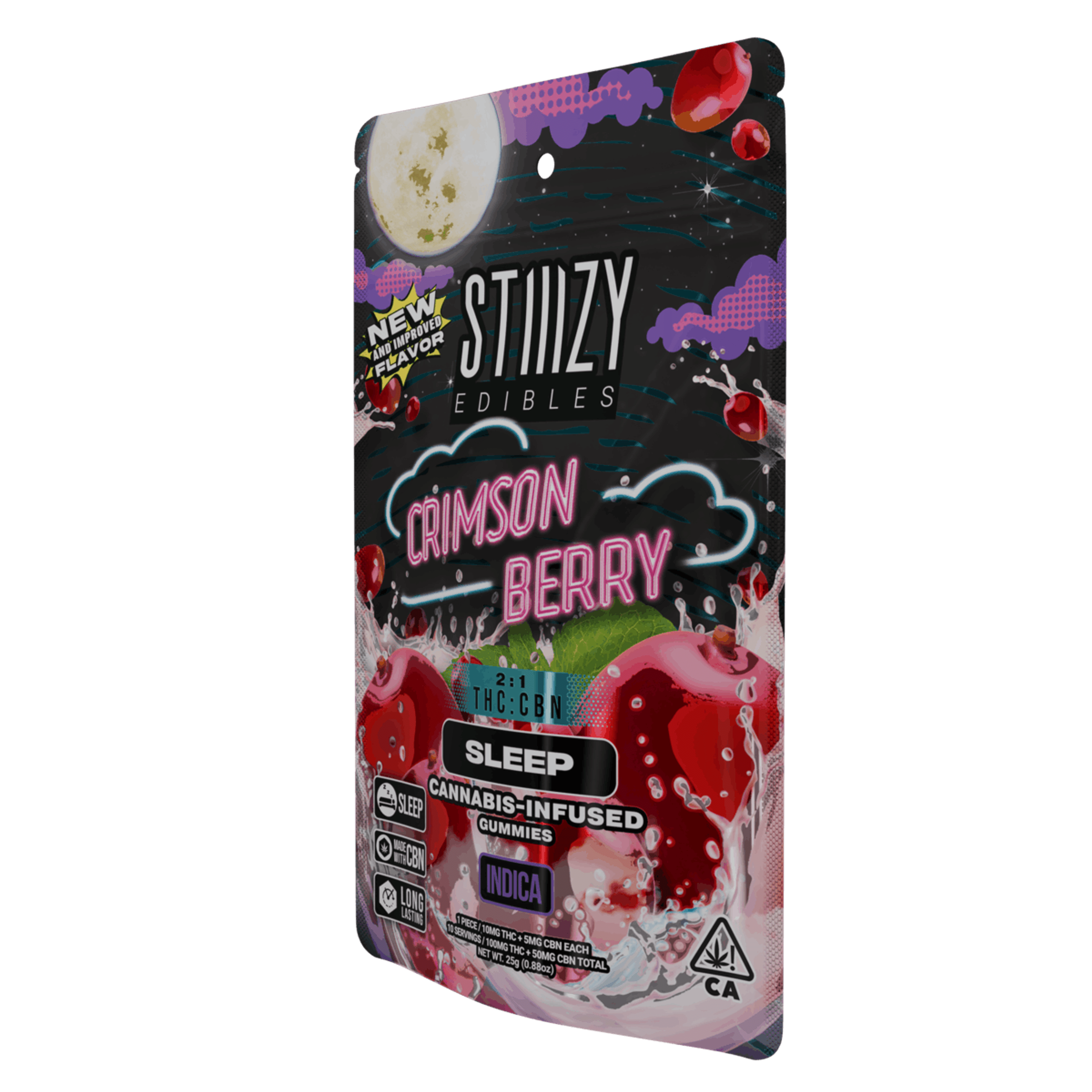 STIIIZY Gummies | 2:1 THC:CBN Crimson Berry - Indica - STIIIZY - - $11 - Edibles