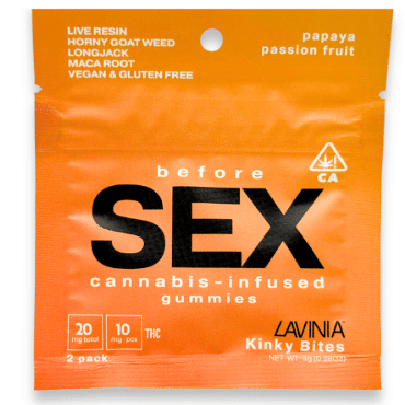 Papaya Passionfruit 100mg Before Sex Gummies - Lavinia -  - $20 - Edible