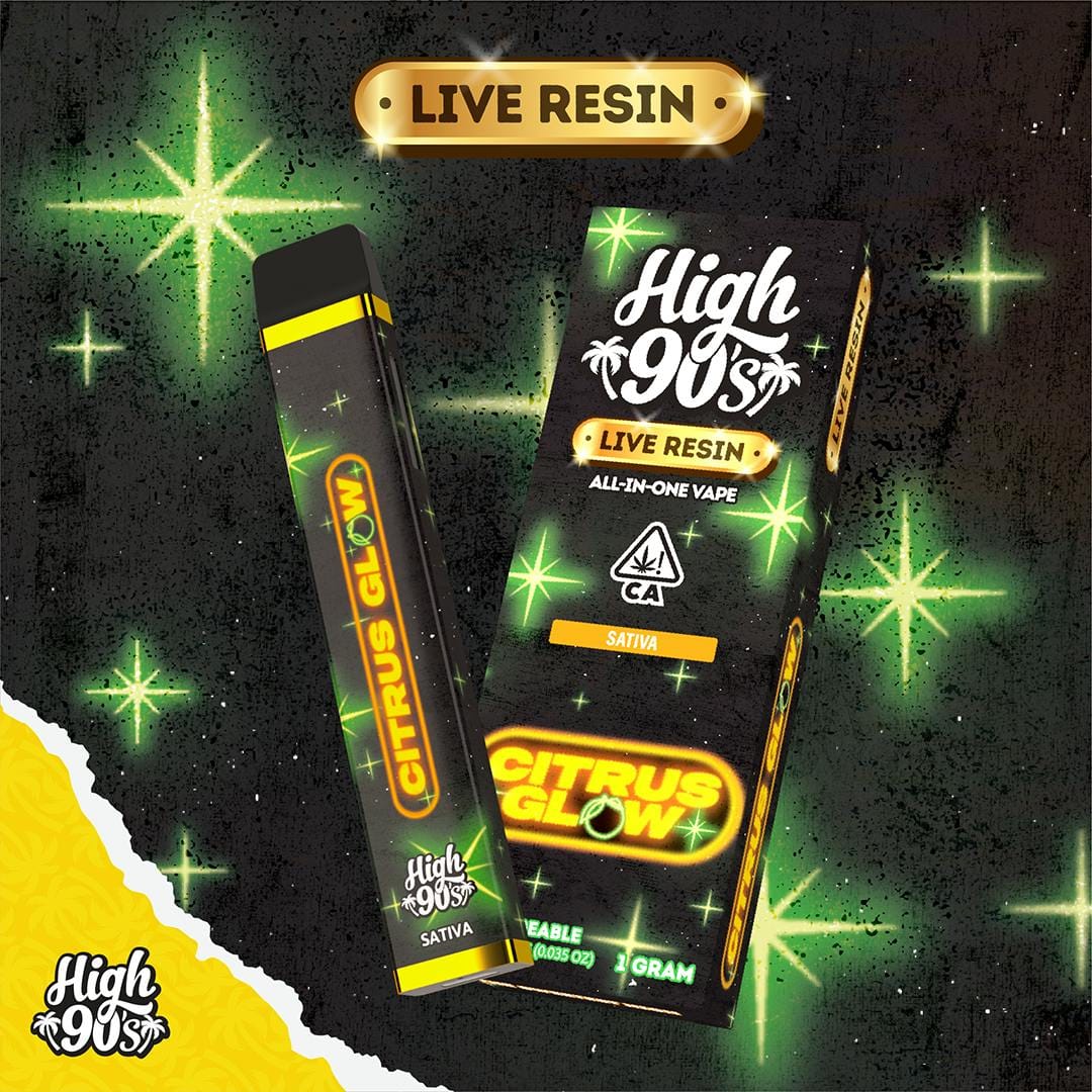 Citrus Glow Live Resin 1g All-In-One Vape - High 90's -  - $36 - Vapes