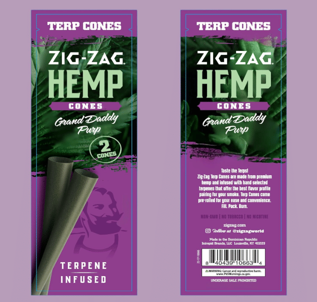 Zig Zag: Hemp Cones (Grand Daddy Purp) - 2ct. - Zig Zag -  - $2.50 - Paraphernalia