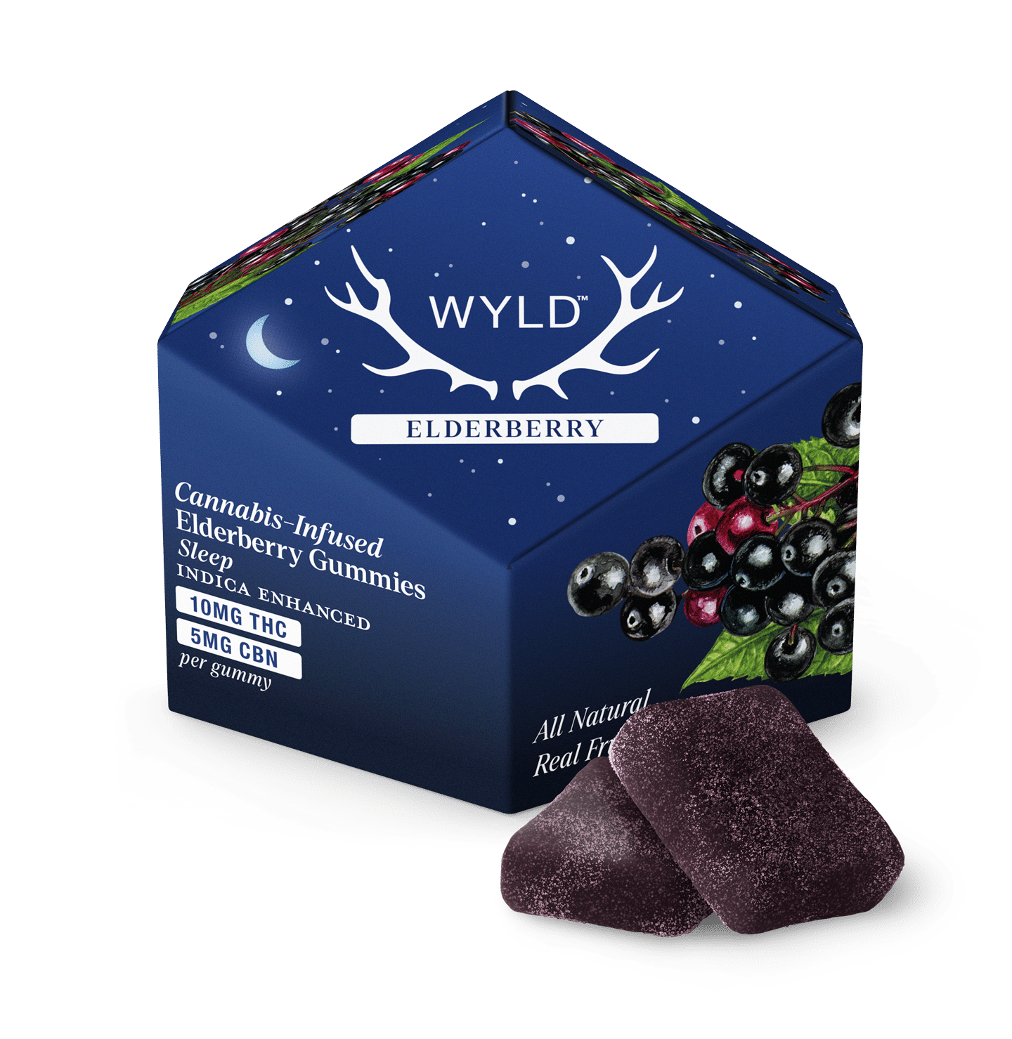Elderberry CBN Enhanced Gummies - WYLD Edibles - 10 Piece - $21 - Edibles