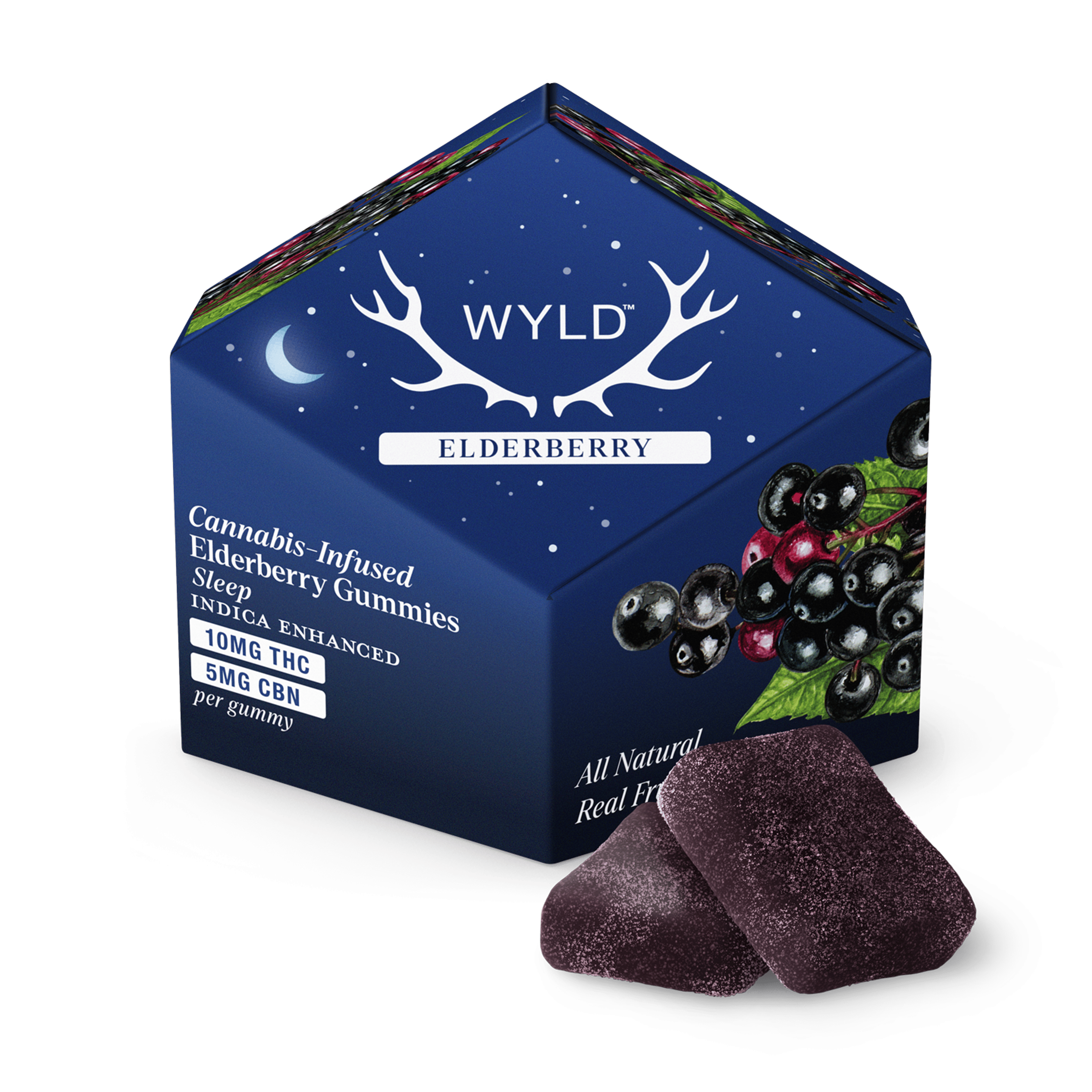 Elderberry CBN Enhanced Gummies - WYLD Edibles - 10 Piece - $21 - Edibles