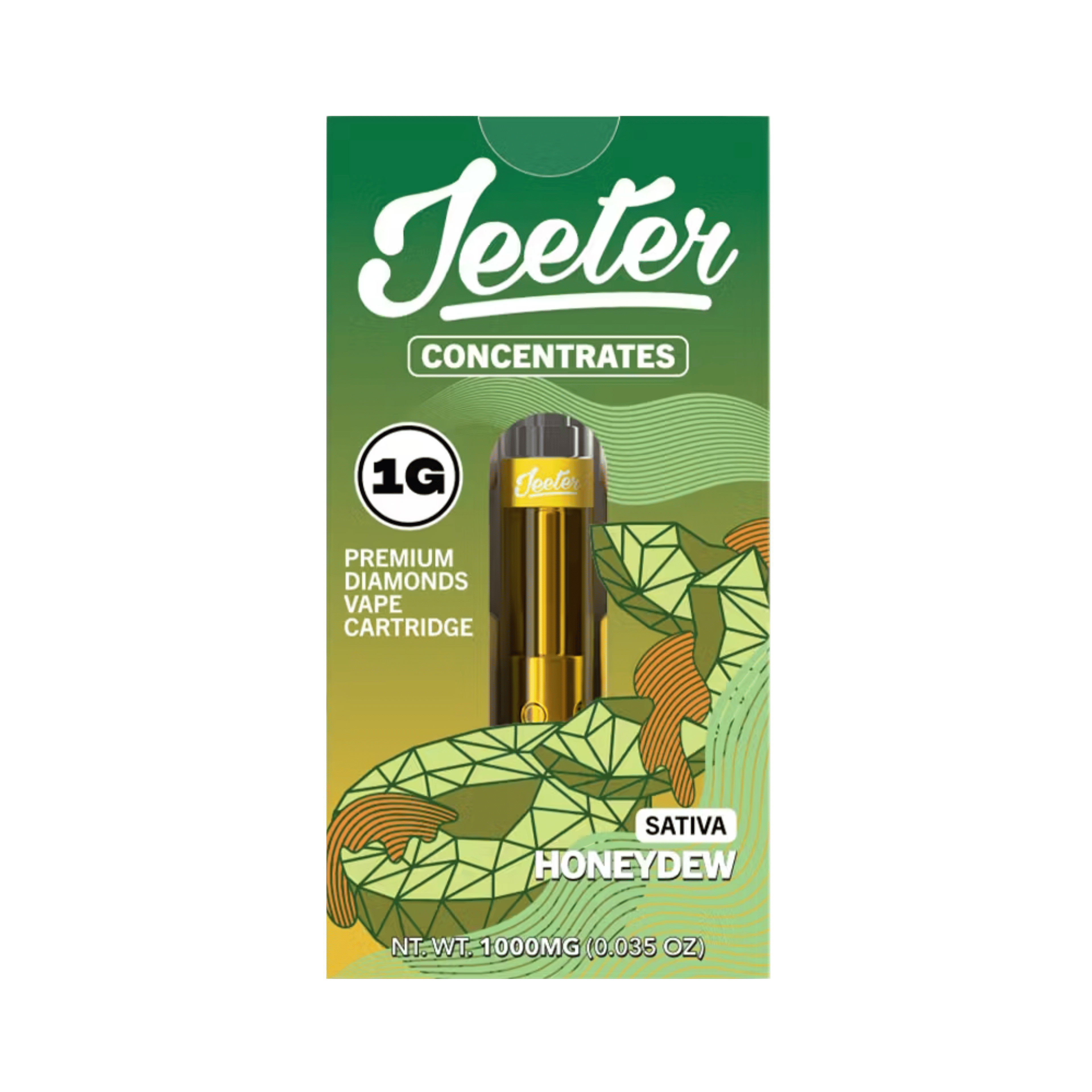 Honeydew (S) Diamonds Vape Cartridge - 1g - Jeeter - - $26 - Cartridges / Pods
