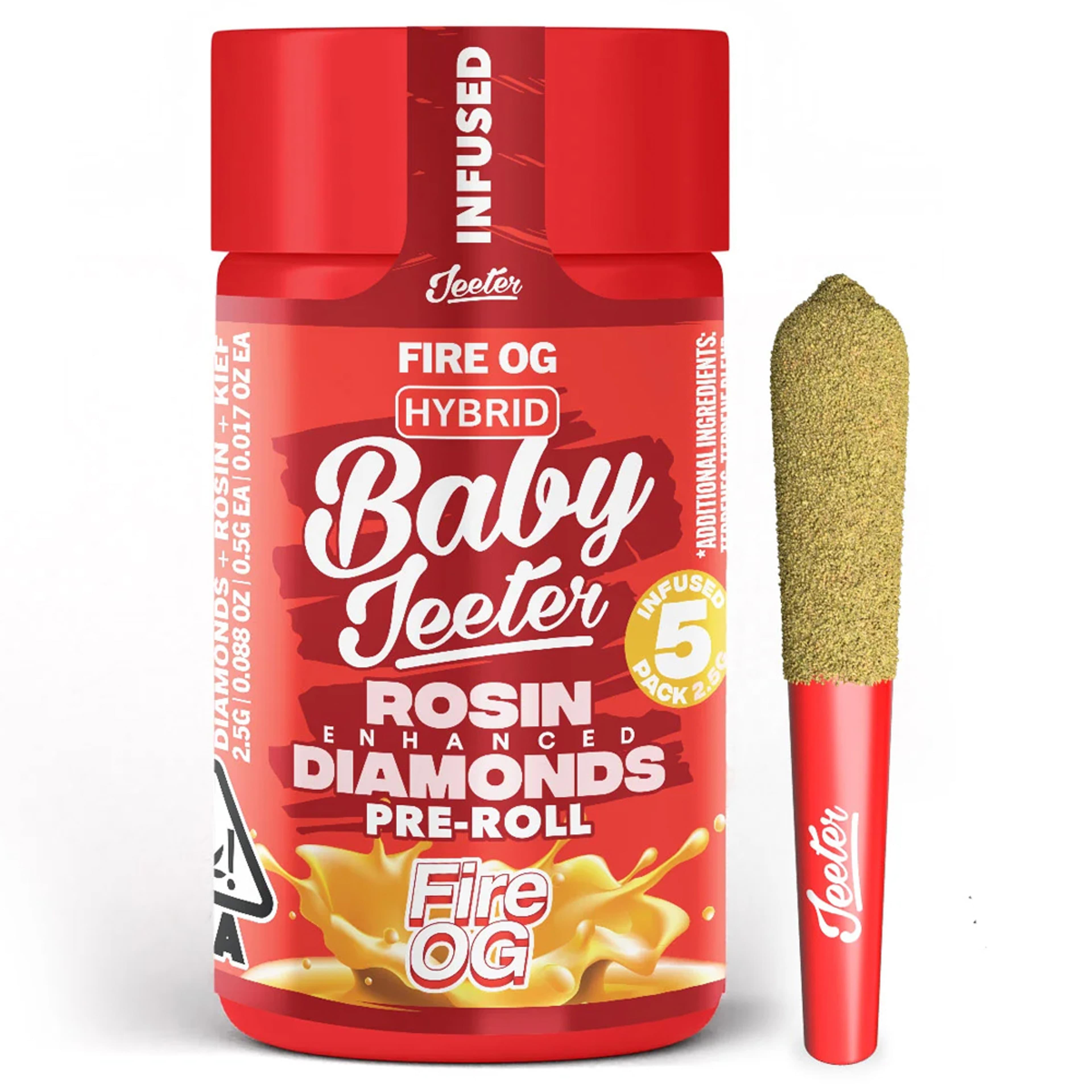Fire OG - Baby Infused 5pk *SPECIAL PRICING* - Jeeter - Fire OG (H) - $30 - Pre-Rolls