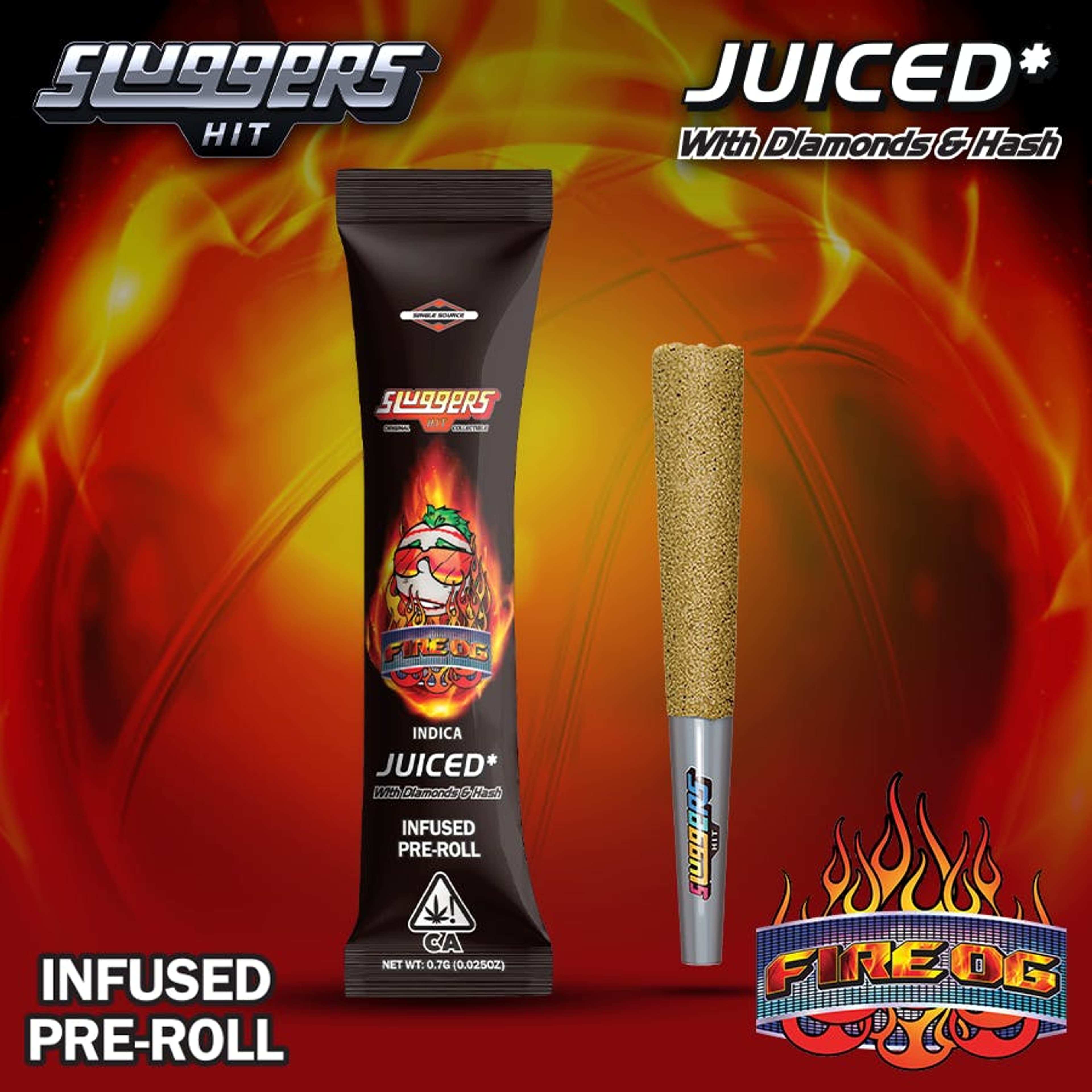 Fire OG - Infused Pre-Roll - Sluggers Hit - 0.7g (Single) - $9.99 - Infused Pre-Rolls