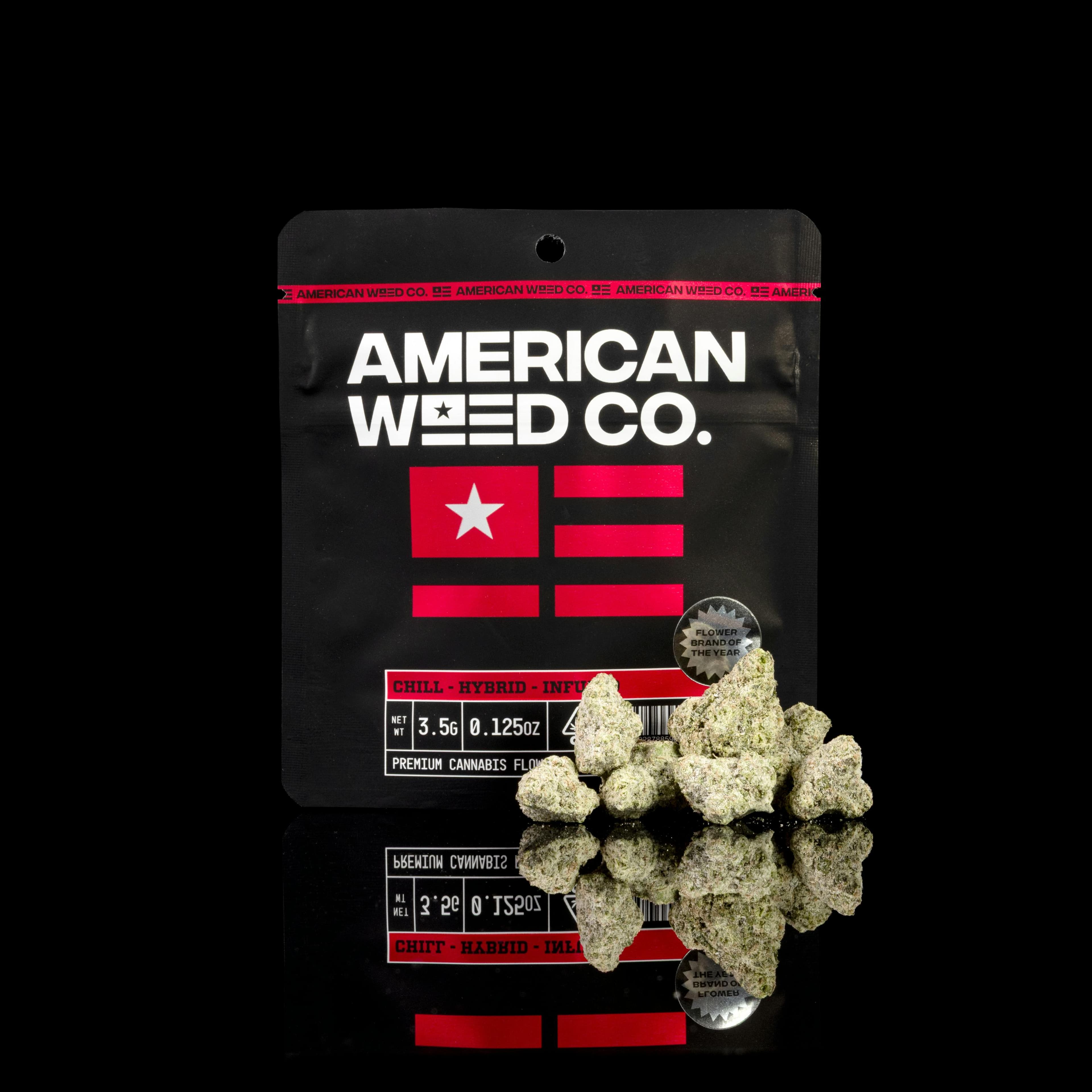 Watermelon Runtz Infused Flower 3.5g - American Weed Co. - - $35 - Flower