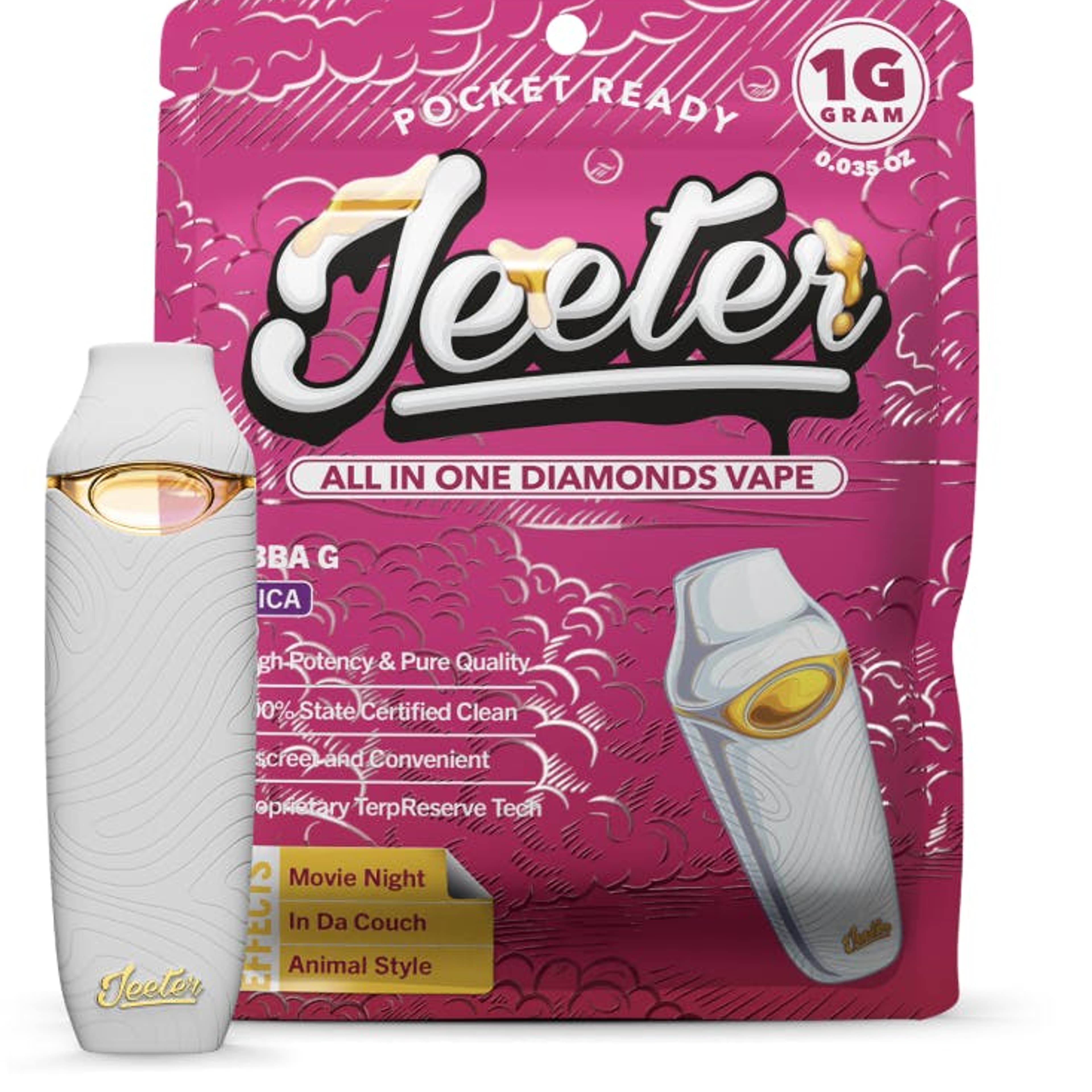 Jeeter: Double Rainbow All-In-One Diamonds Disposable - 1g - Jeeter - - $35 - Disposables