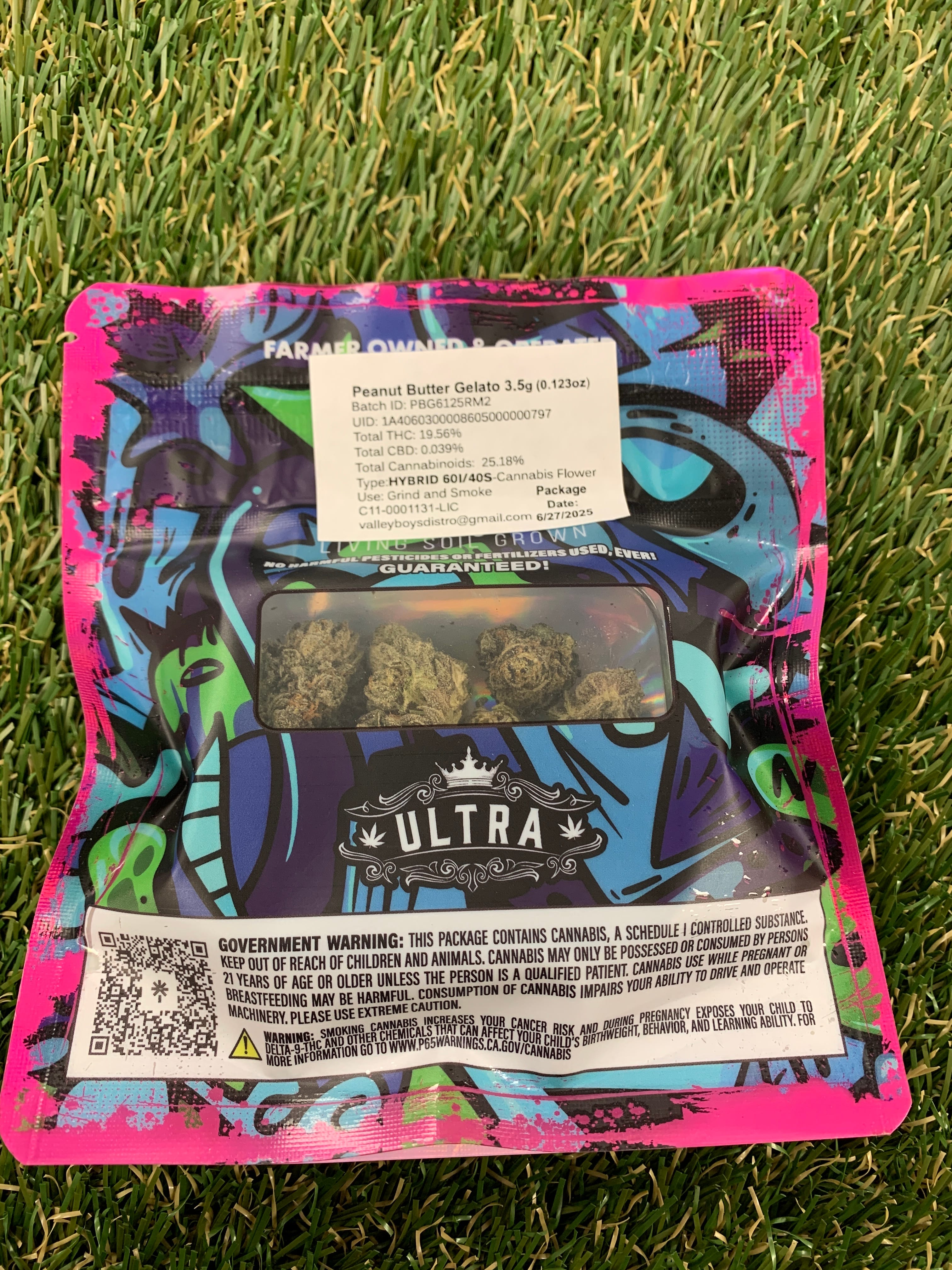 PEANUT BUTTER GELATO 3.5G - ULTRA -  - $21.50 - Flower