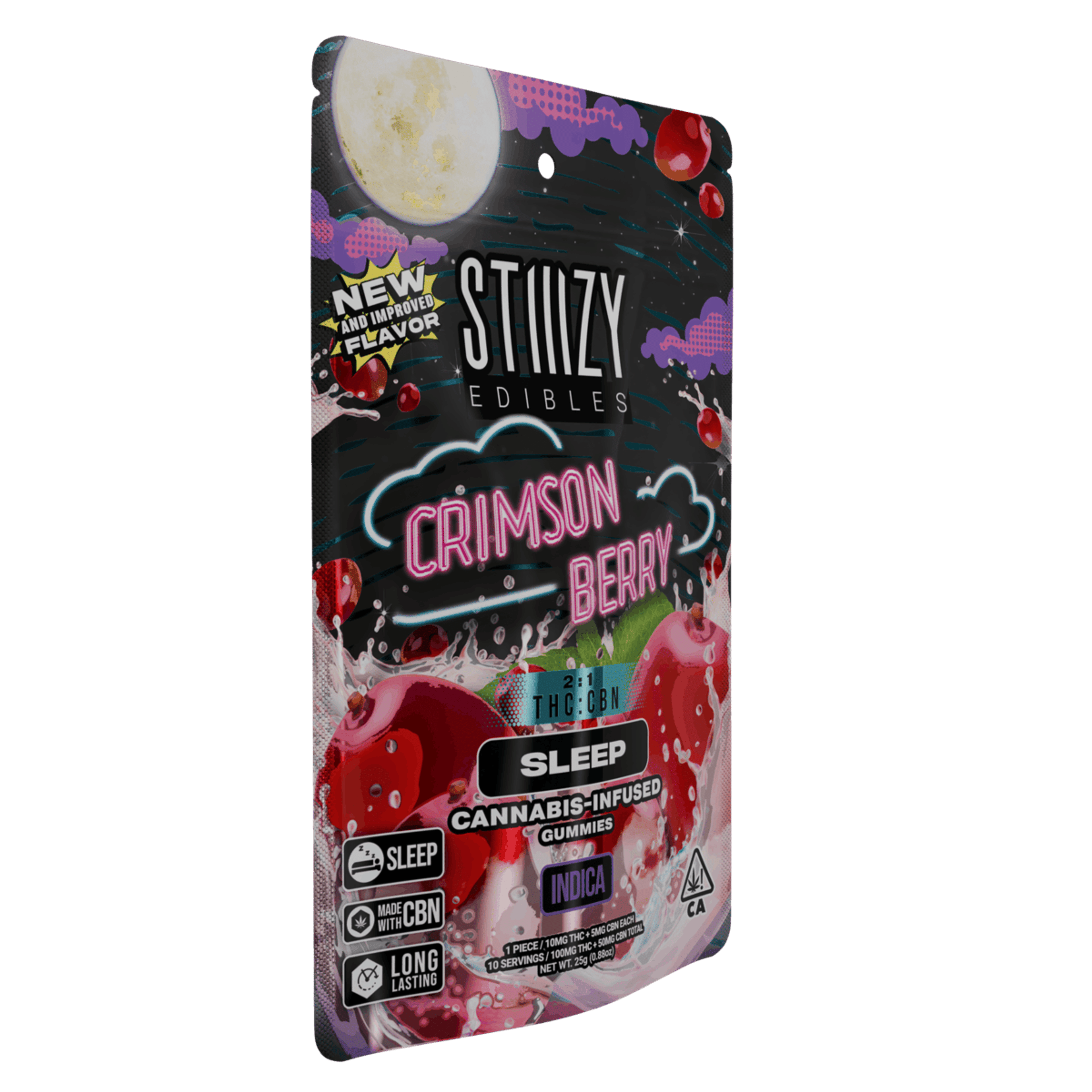 STIIIZY Gummies | 2:1 THC:CBN Crimson Berry - Indica - STIIIZY - - $11 - Edibles