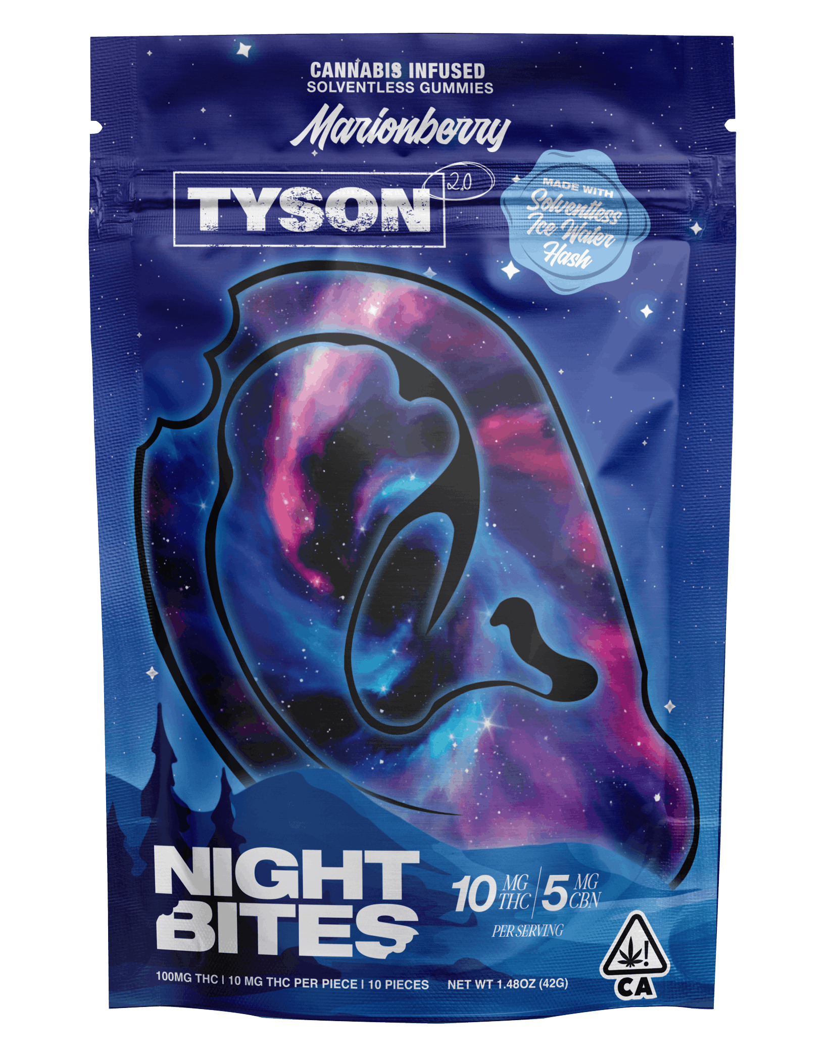 Marionberry CBN Mike Bites - 100mg - Tyson 2.0 - Gummies - $16 - Gummies