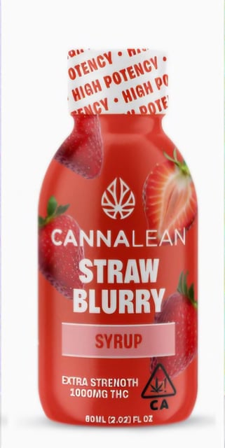 Cannalean - StrawBlurry Syrup - 1000mg