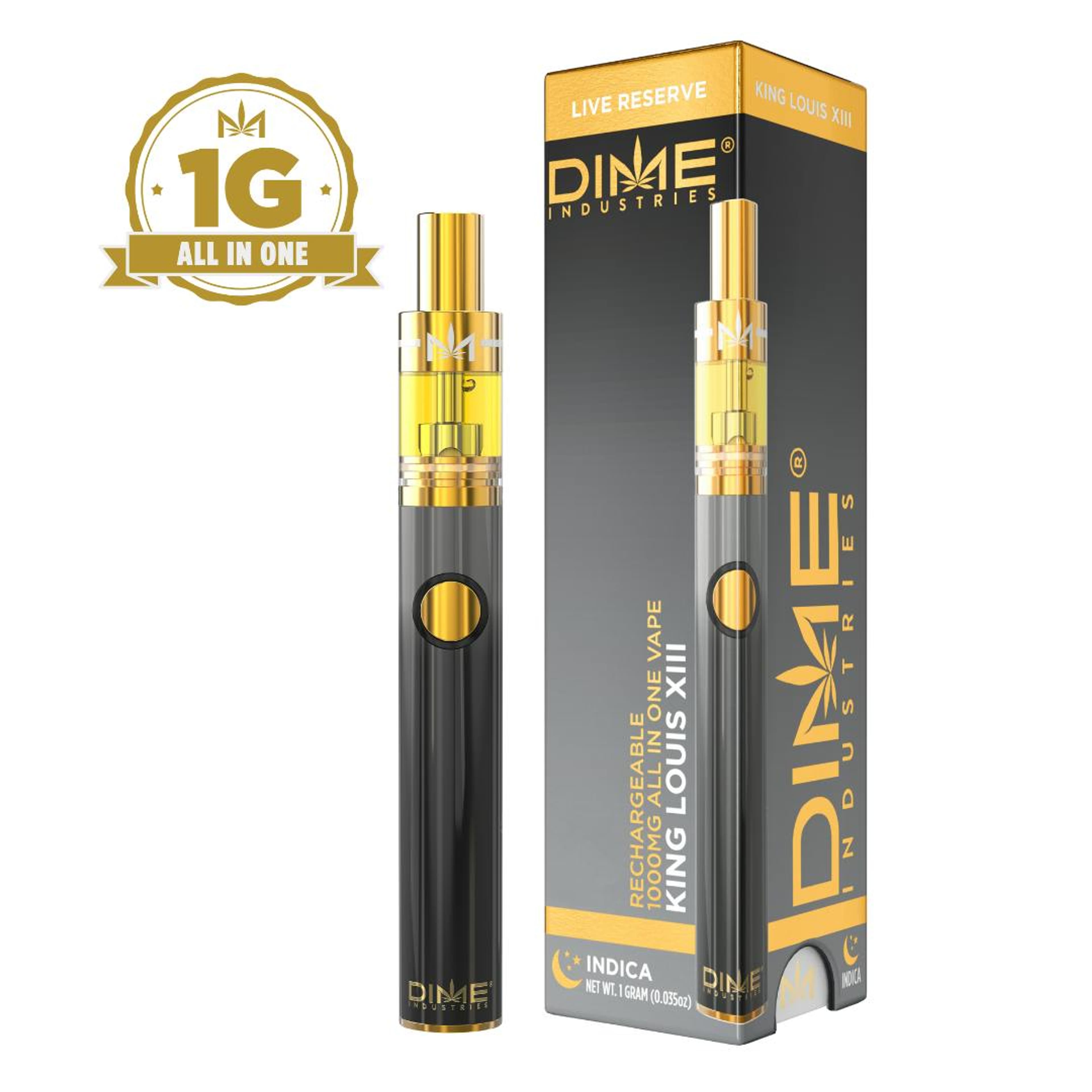 Live Reserve: King Louis XIII 1g All In One Vape - Dime Industries - - $37 - Ready To Use Vapes