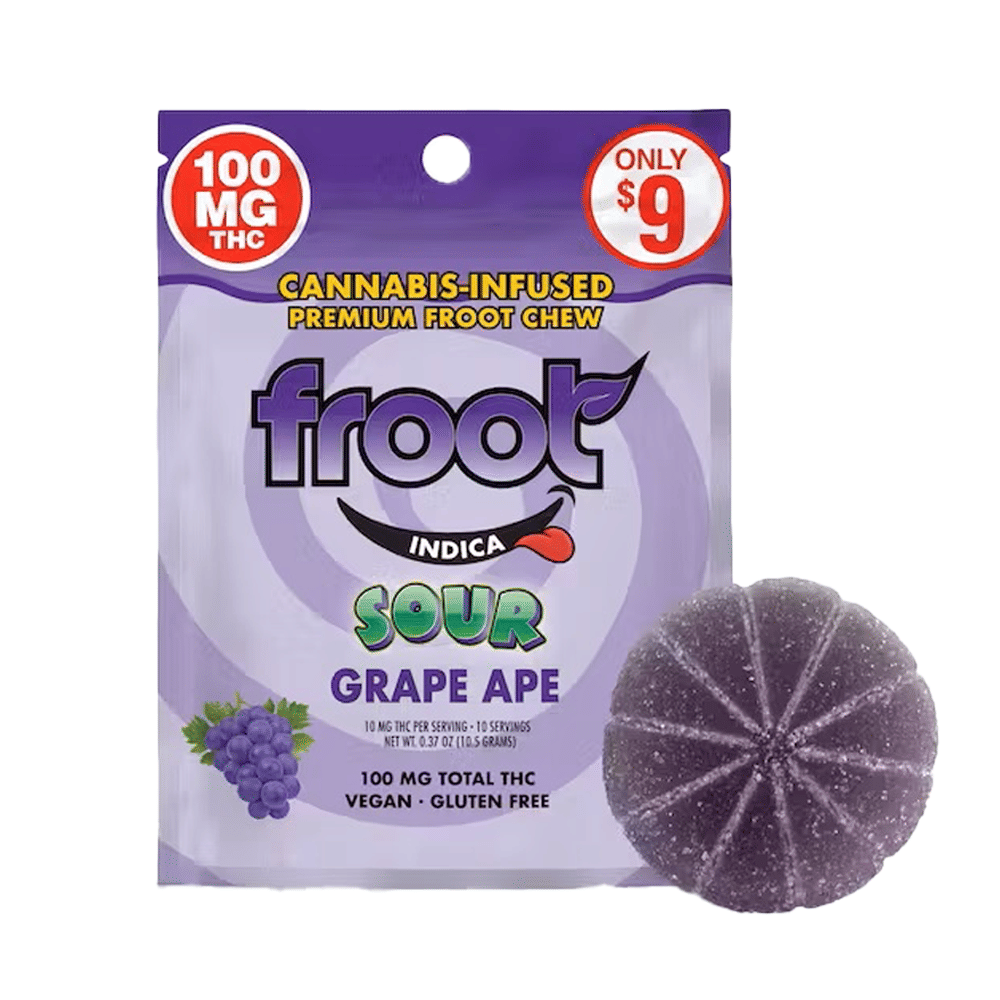 Sour Grape Chew (100Mg) (1Pk) - Froot - null - $9 - Edible