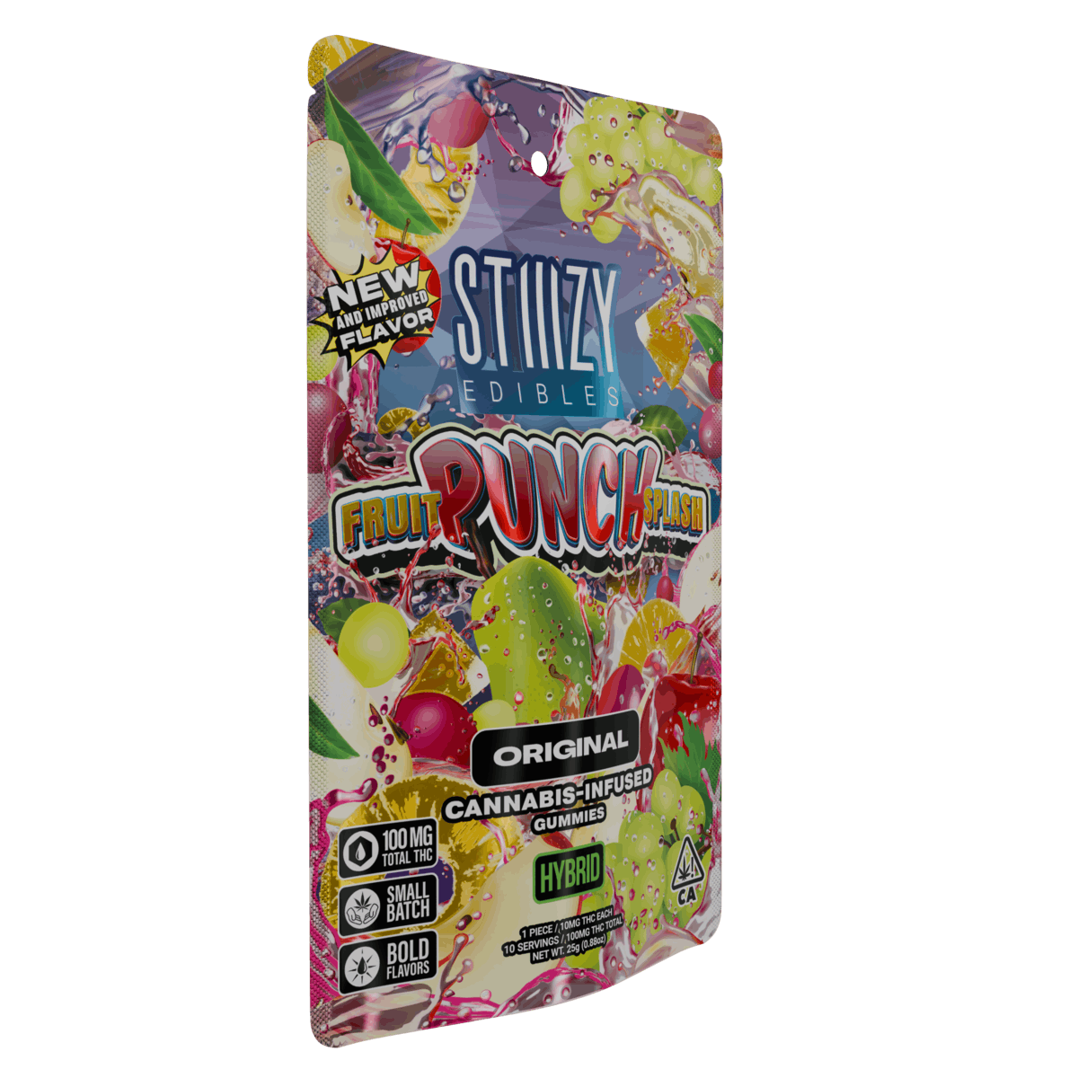 Fruit Punch Splash 100 mg Gummies - STIIIZY -  - $8.64 - Edibles