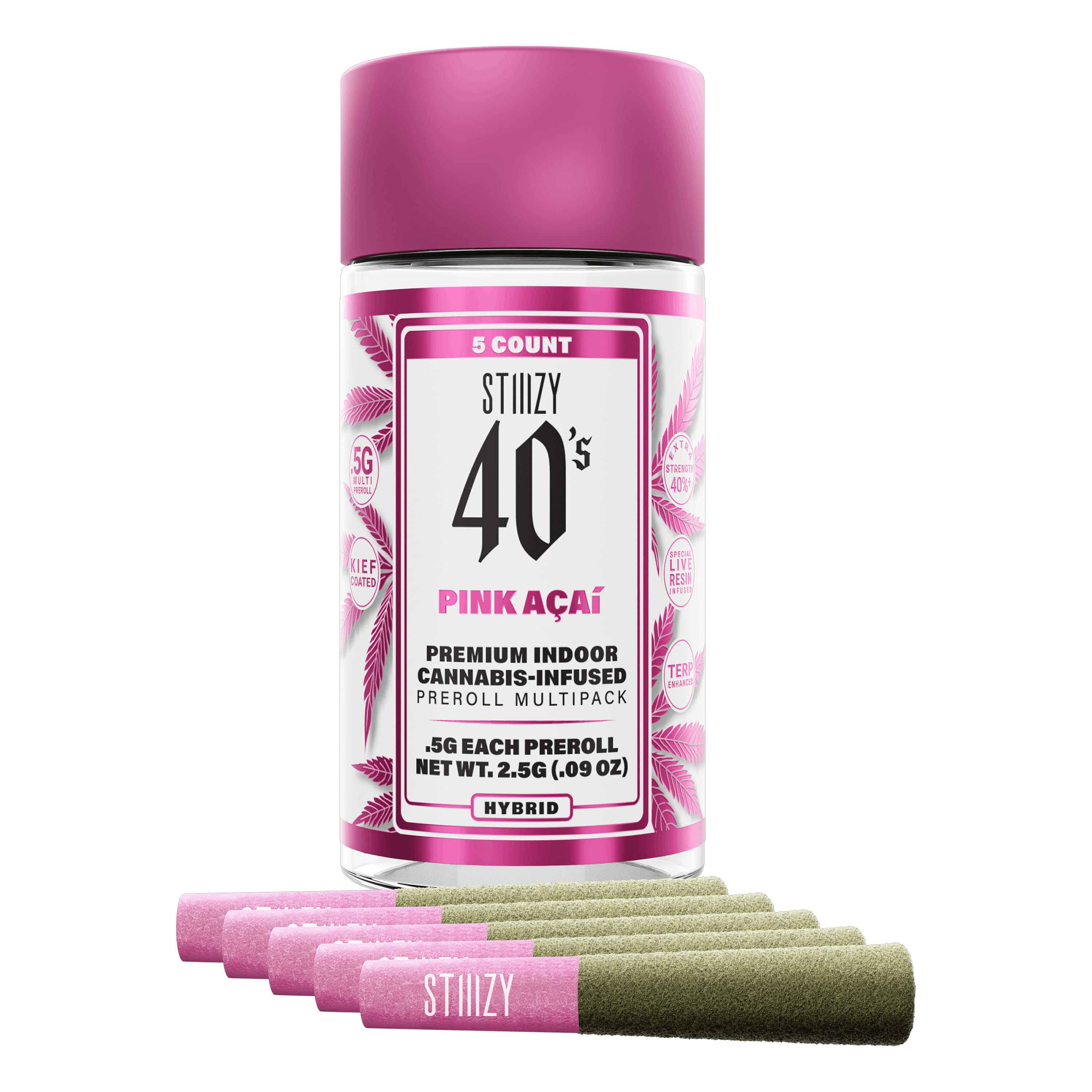 Pink Acai Mini Preroll 5pk (H) *B2G1 EVERYDAY* *SPECIAL PRICING* - Stiiizy - Pink Acai (H) - $24 - Pre-Rolls