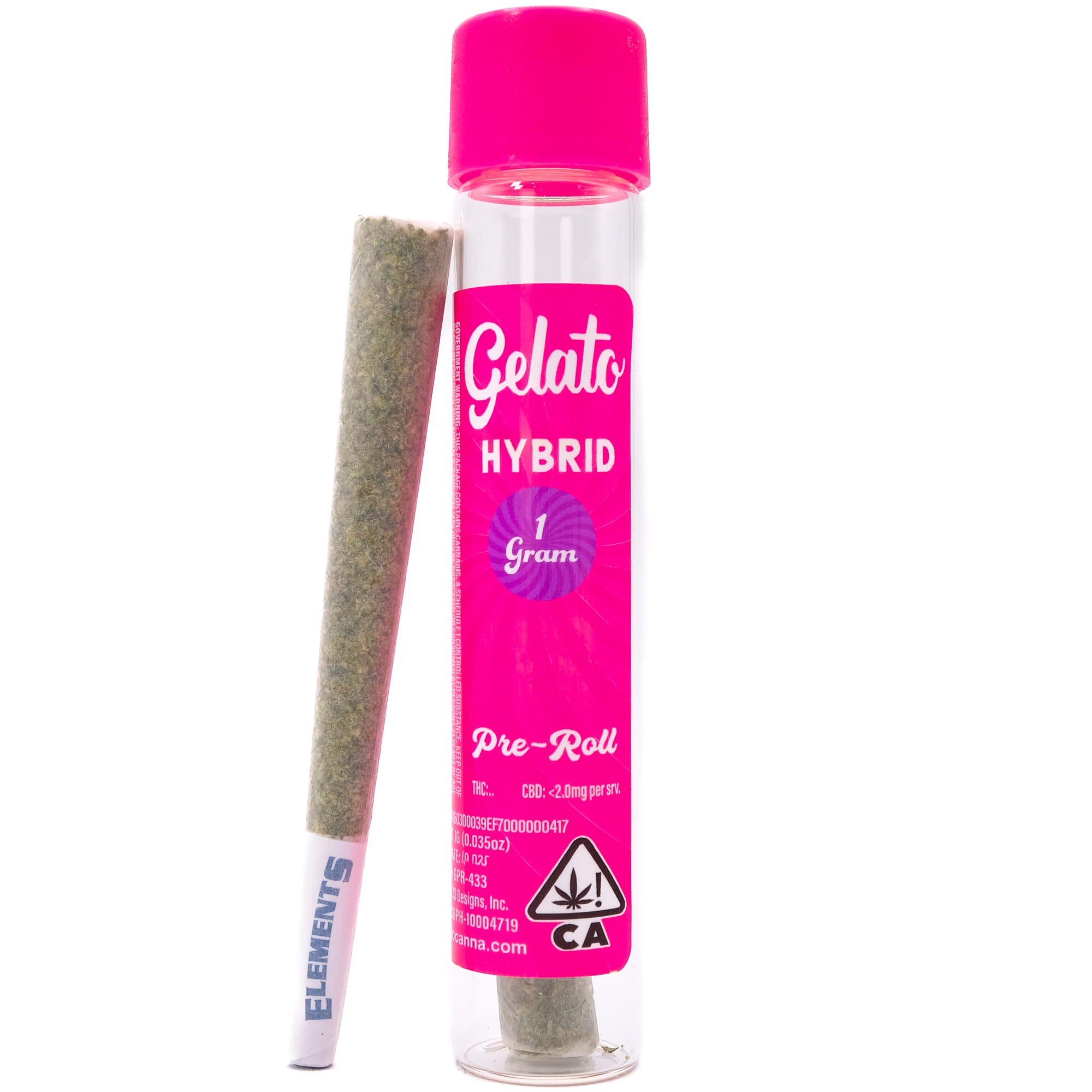 Strawberry Gelato 1g Hybrid - Gelato -  - $5 - Pre-Rolls