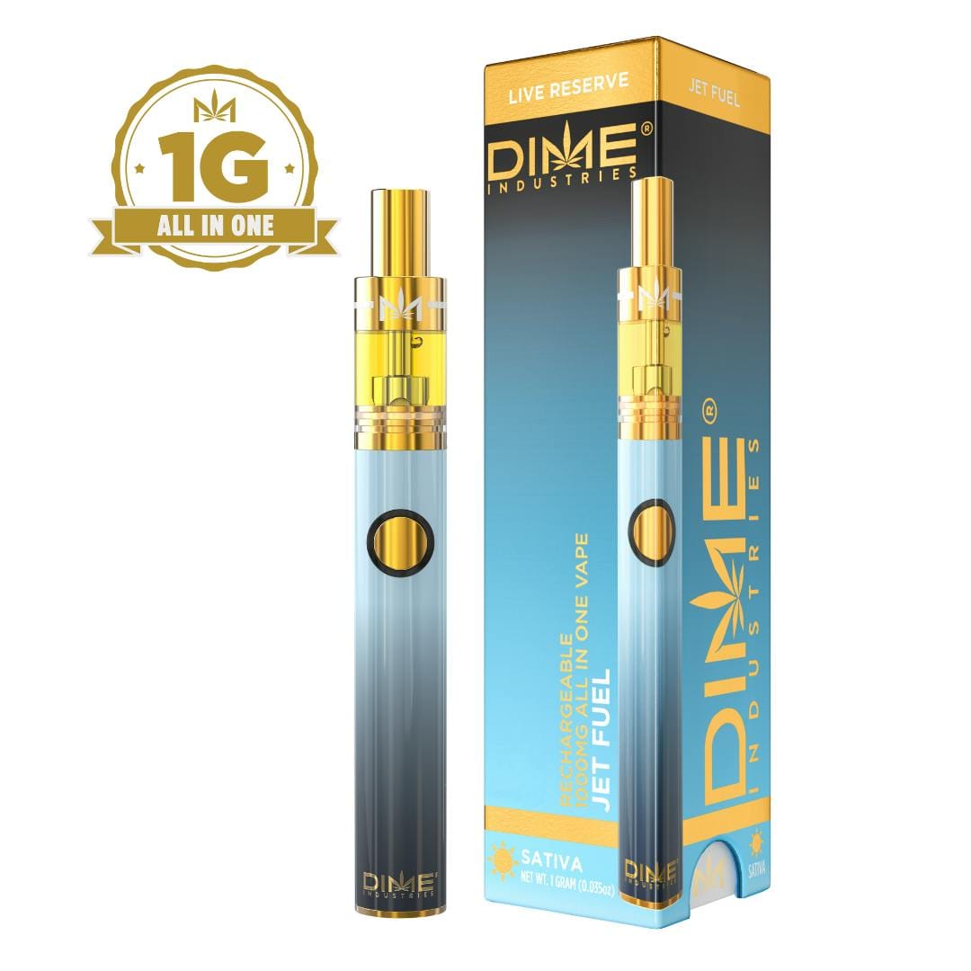 Dime Industries Live Reserve | 1000mg - Jet Fuel - AIO - Sativa - Dime Industries -  - $39 - All-In-Ones
