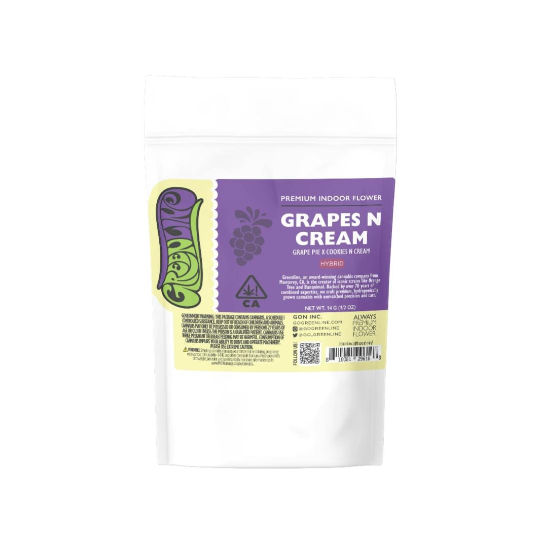 GRAPES N CREAM 14G - Greenline -  - $63 - Flower