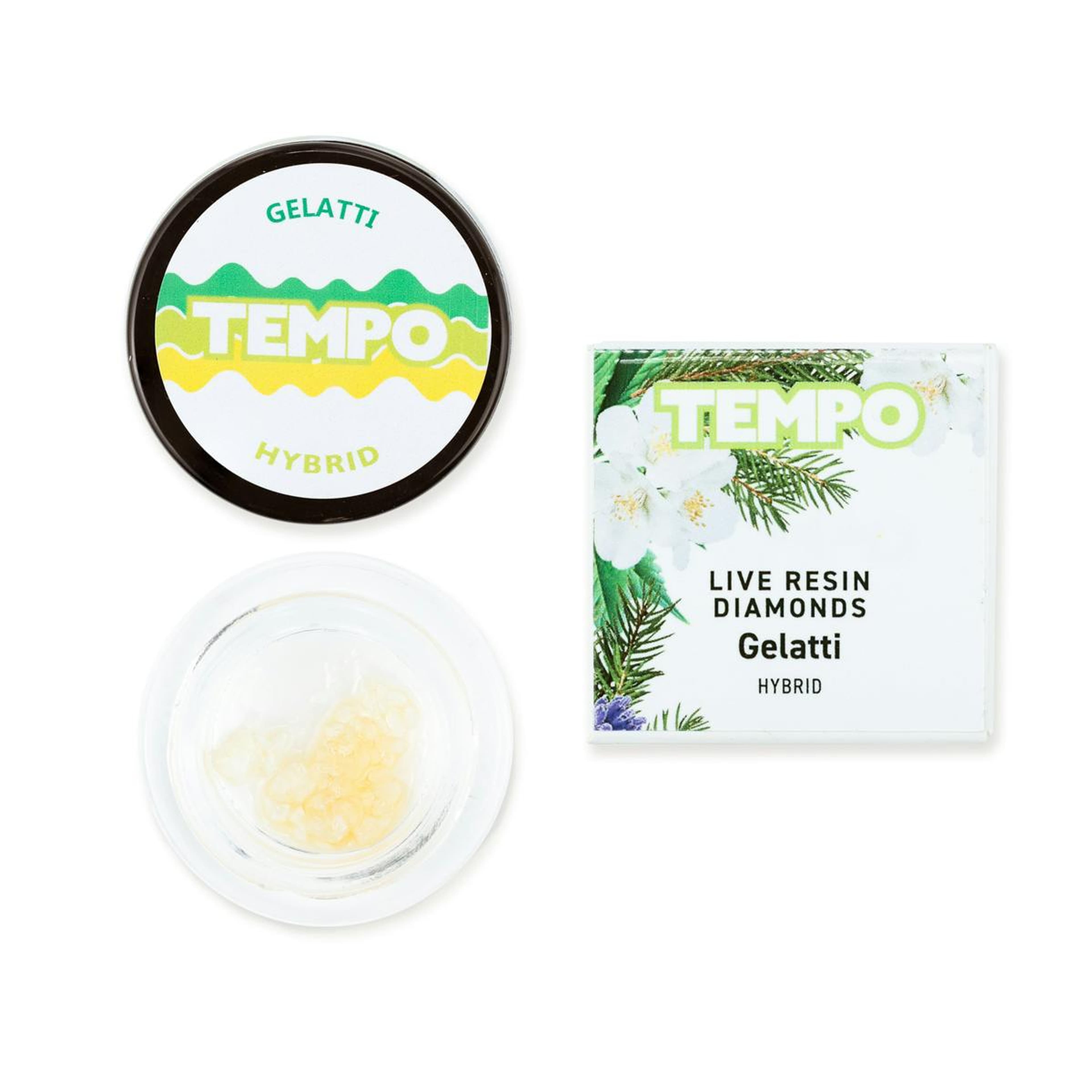 Gelatti Live Resin Diamonds (Hybrid) - Tempo - Gelatti Live Resin Diamonds (Hybrid) - $20 - Concentrates