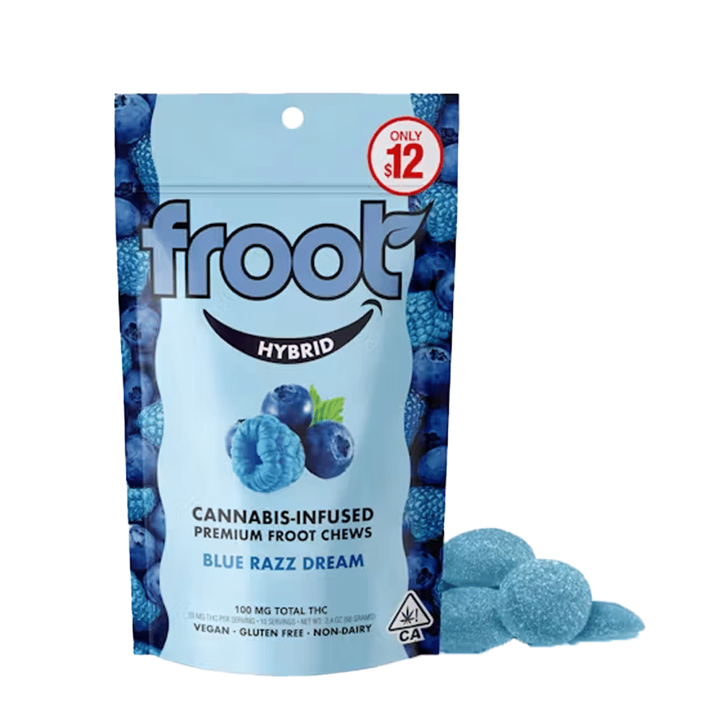 Blue Razz Chews (100Mg) (10Pk) - Froot -  - $12 - Edible