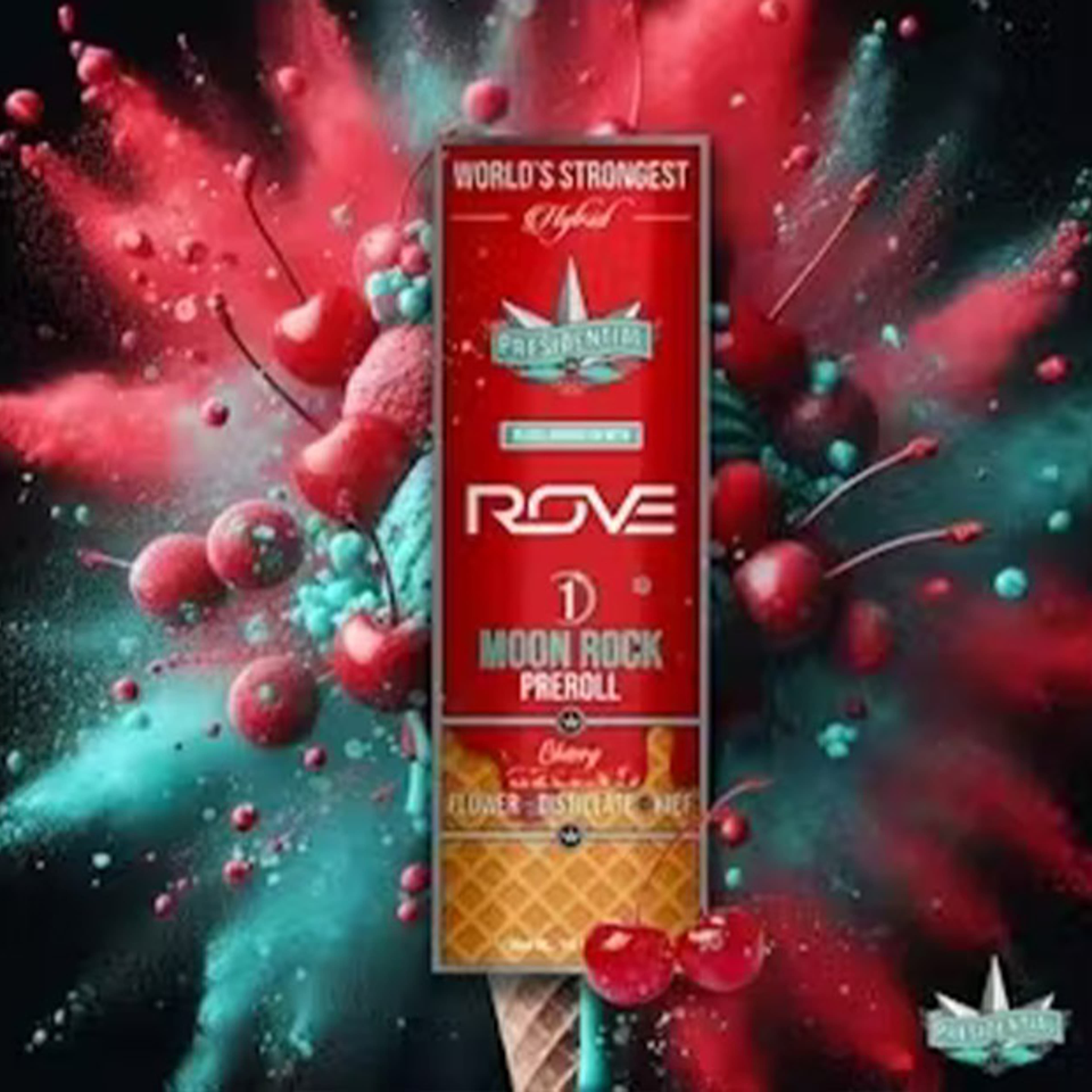 Presidential x Rove - Cherry Gelato - Moon Rock Pre-Roll - 1g - Presidential - Pre-Roll - $12.99 - Pre-Rolls